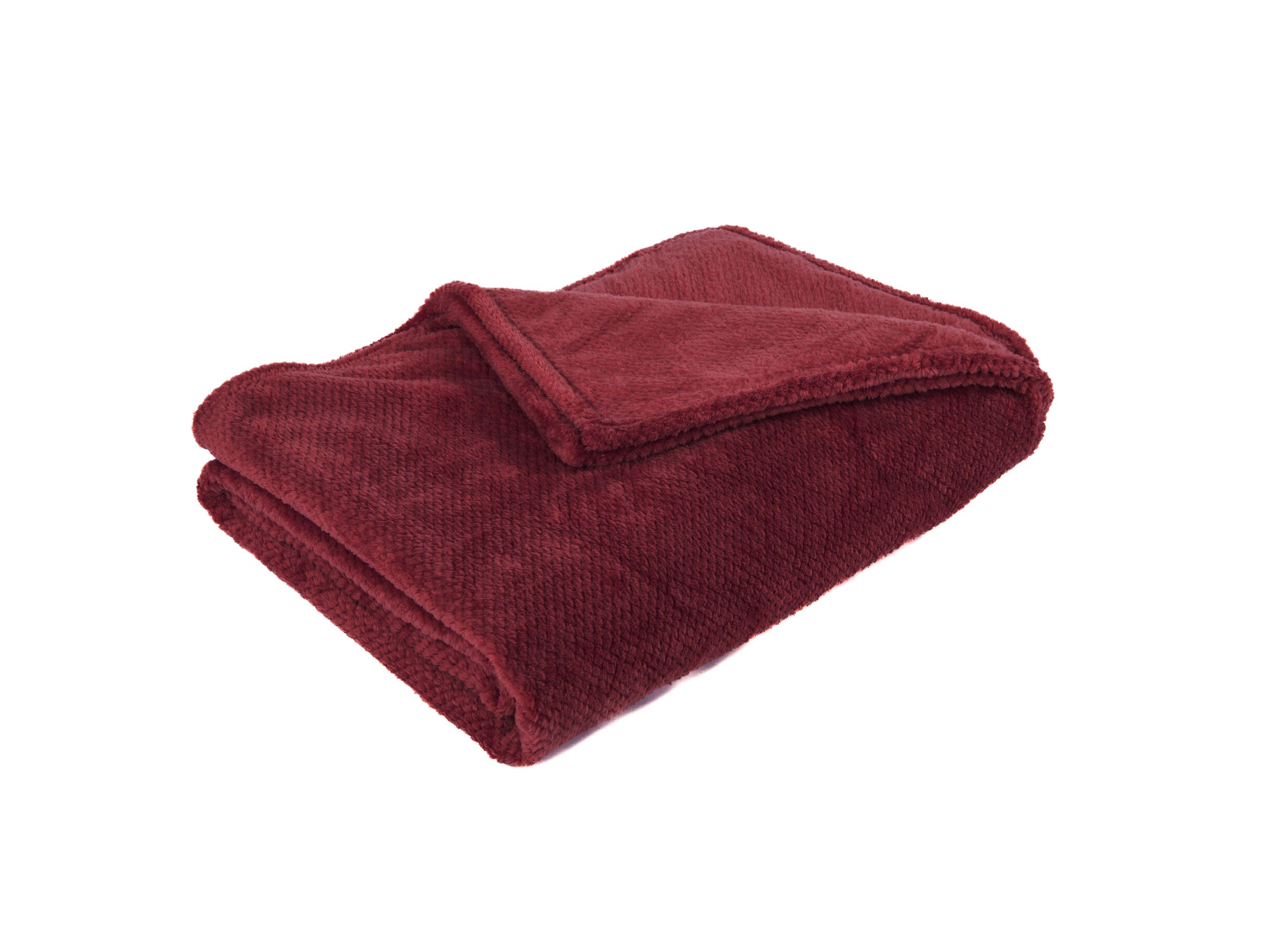 Plaid Pippa 200x150cm - flanel - mahogany - Plaid Pippa 200x150cm - flanelle - mahogany