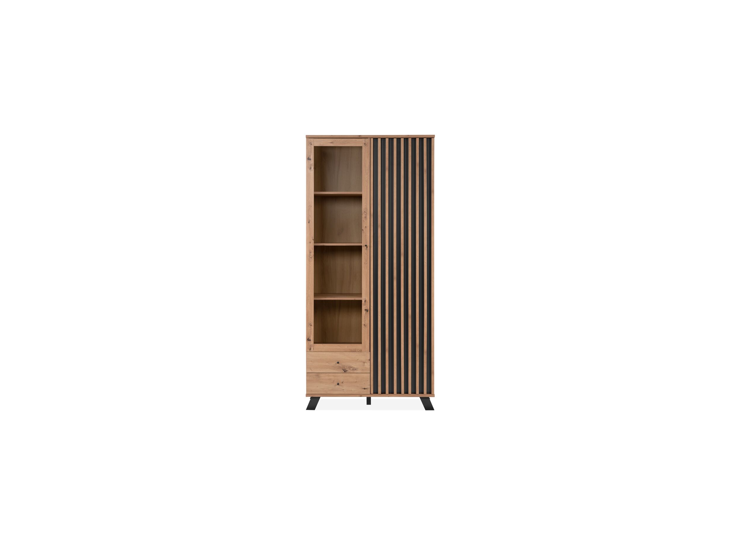 Aperçu - Vitrine Medan 92cm - mélamine - chêne artisanal
