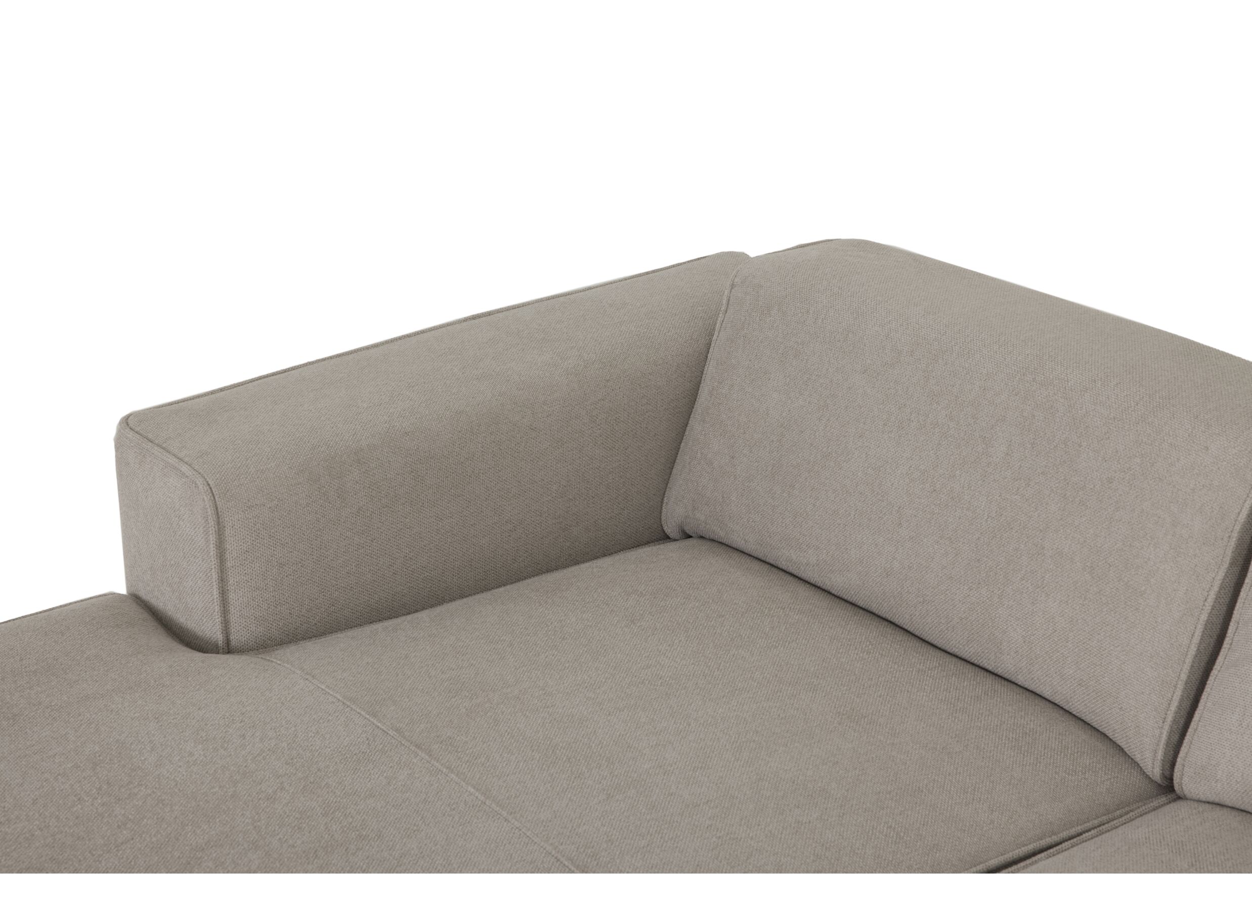 Canapé d'angle Enjoy 308x165cm - tissu - beige