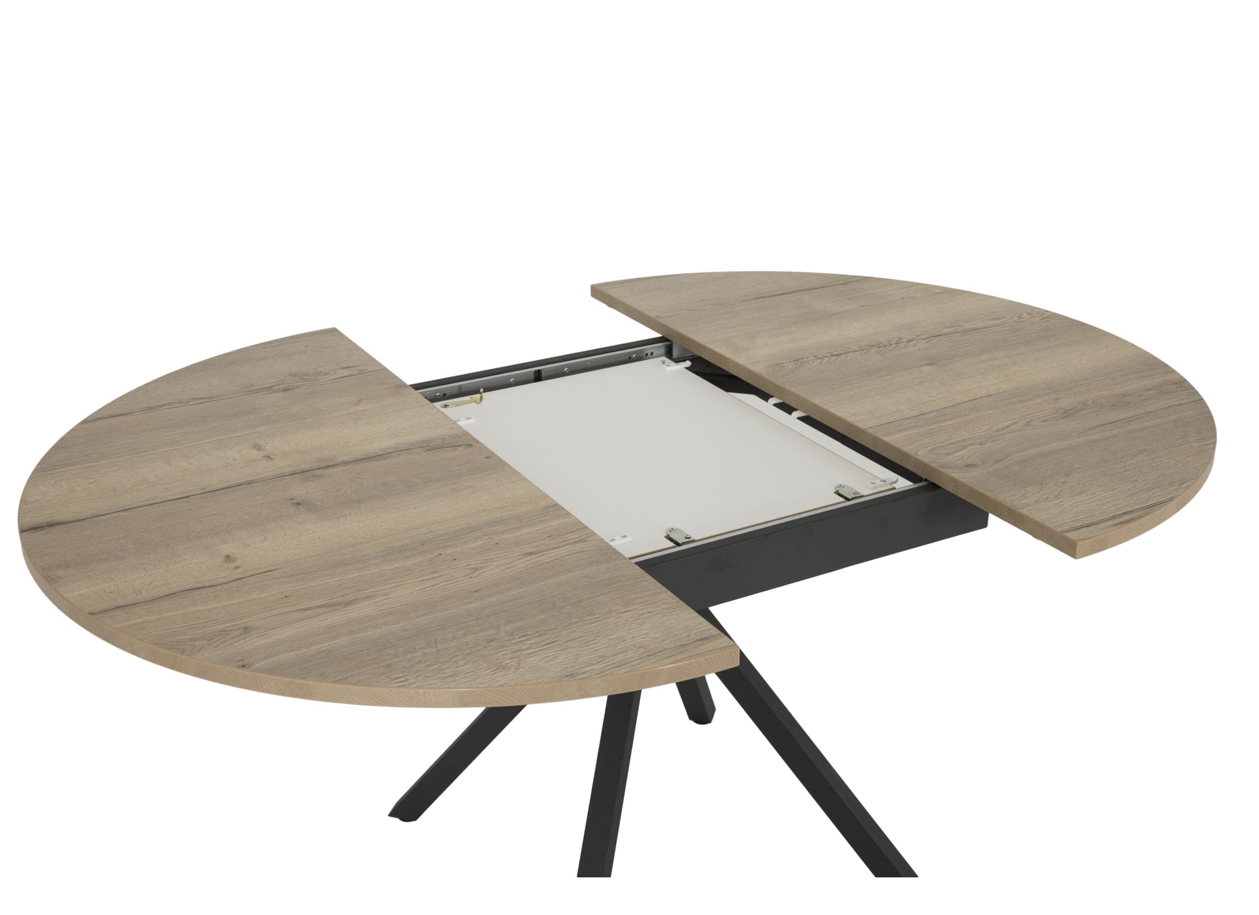 Ronde tafel Onyx Ø120/162,5Øcm - HPL - eik