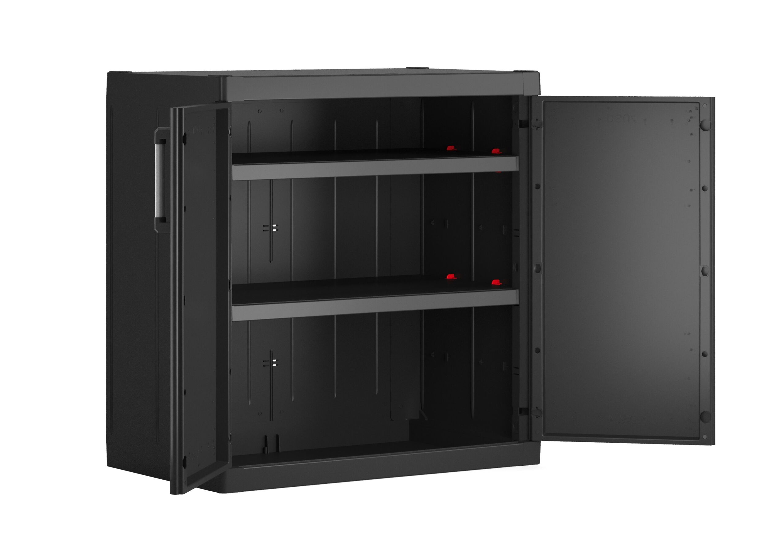 Disposition - Armoire de rangement Detroit 89cm - polypropylène - noir