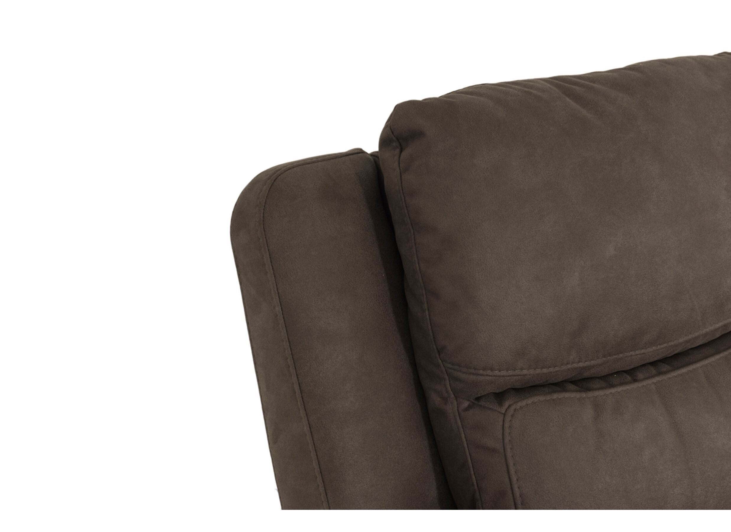 Detailfoto - Relaxzetel Cluny stof - bruingrijs met relax