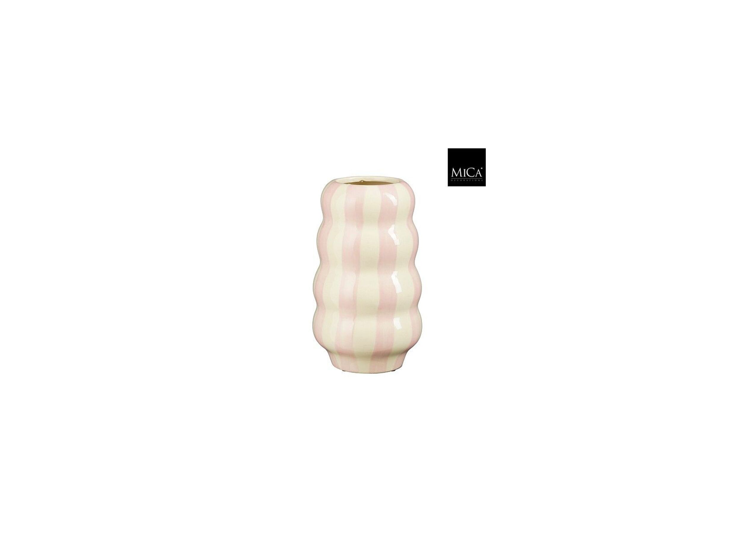Hoofdfoto - Vaas Polly H24cm - keramiek - roze