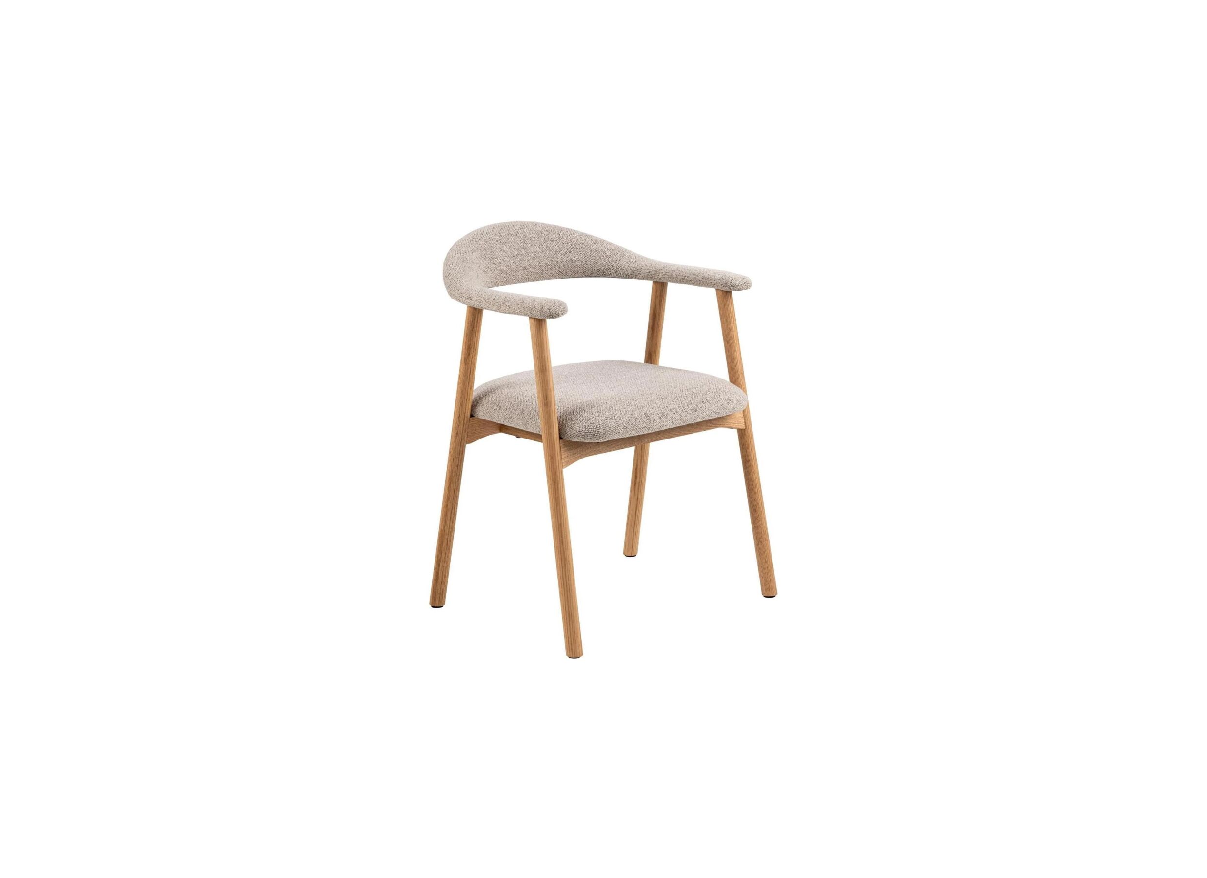 Chaise bouclé beige - Chaise 56x54x75,5cm - bouclé - beige