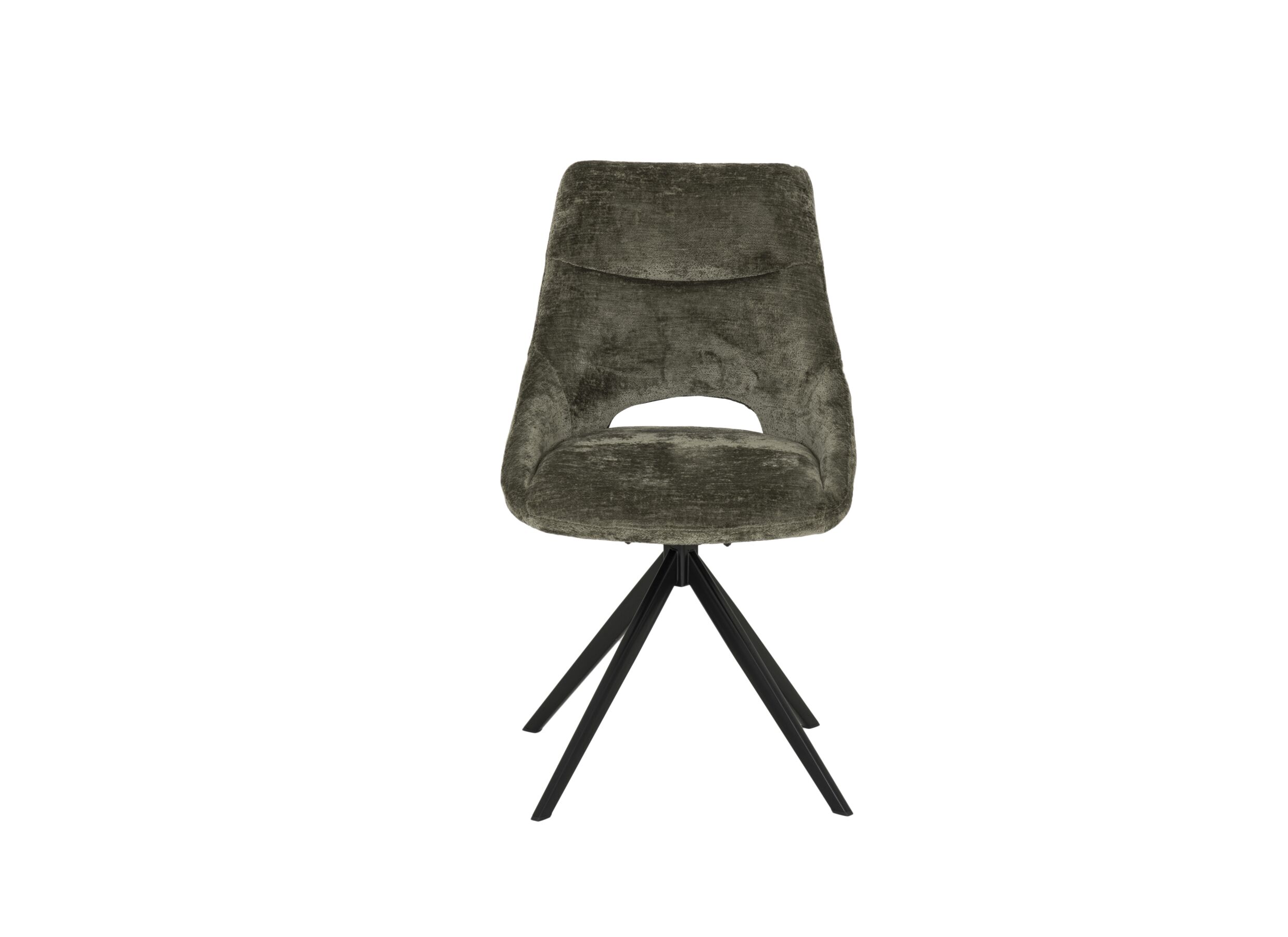 Chaise pivotante Pepper 52x60x89cm - tissu - vert