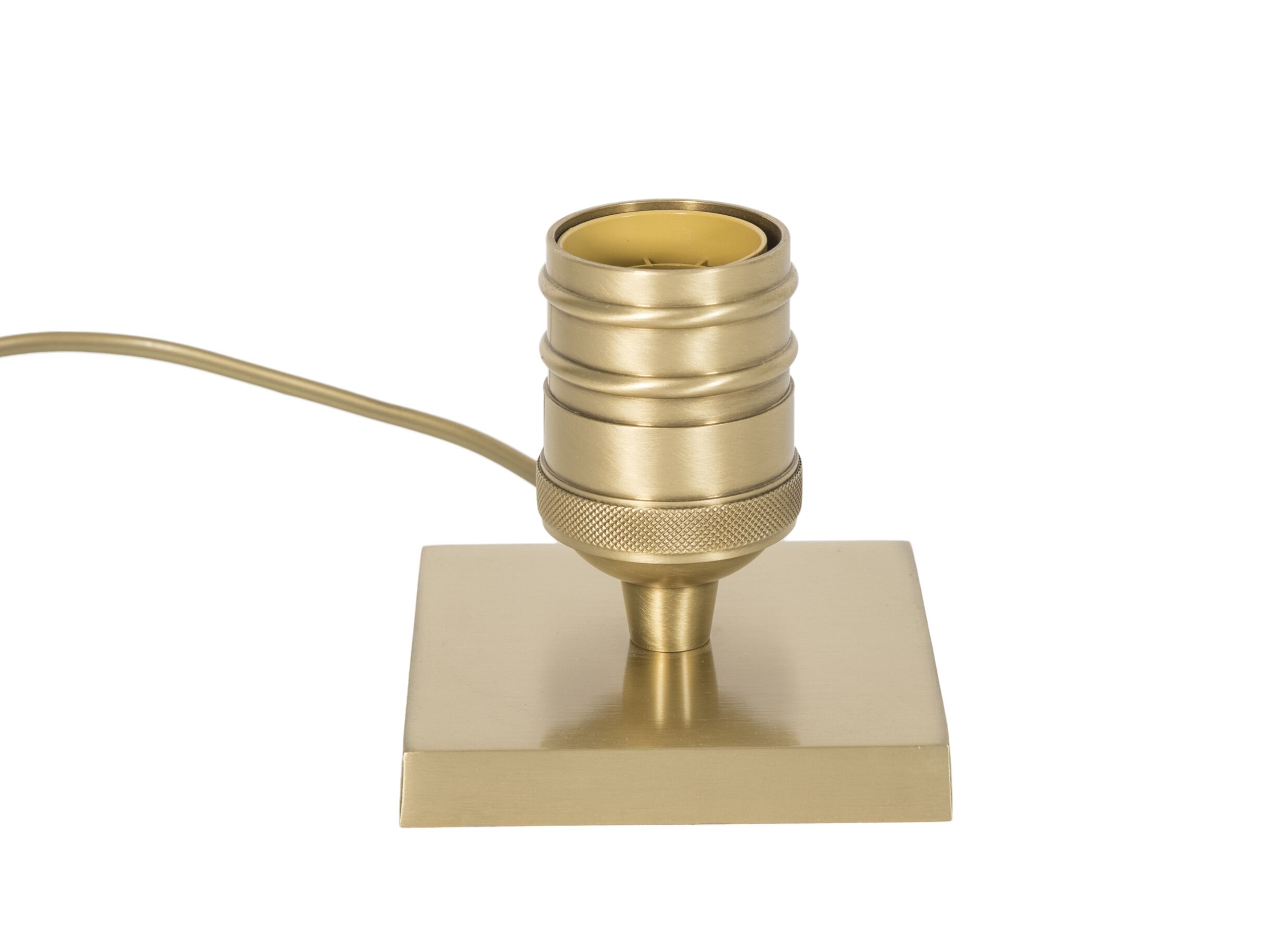 Aperçu - Pied de lampe E27 10x10cm - métal - or