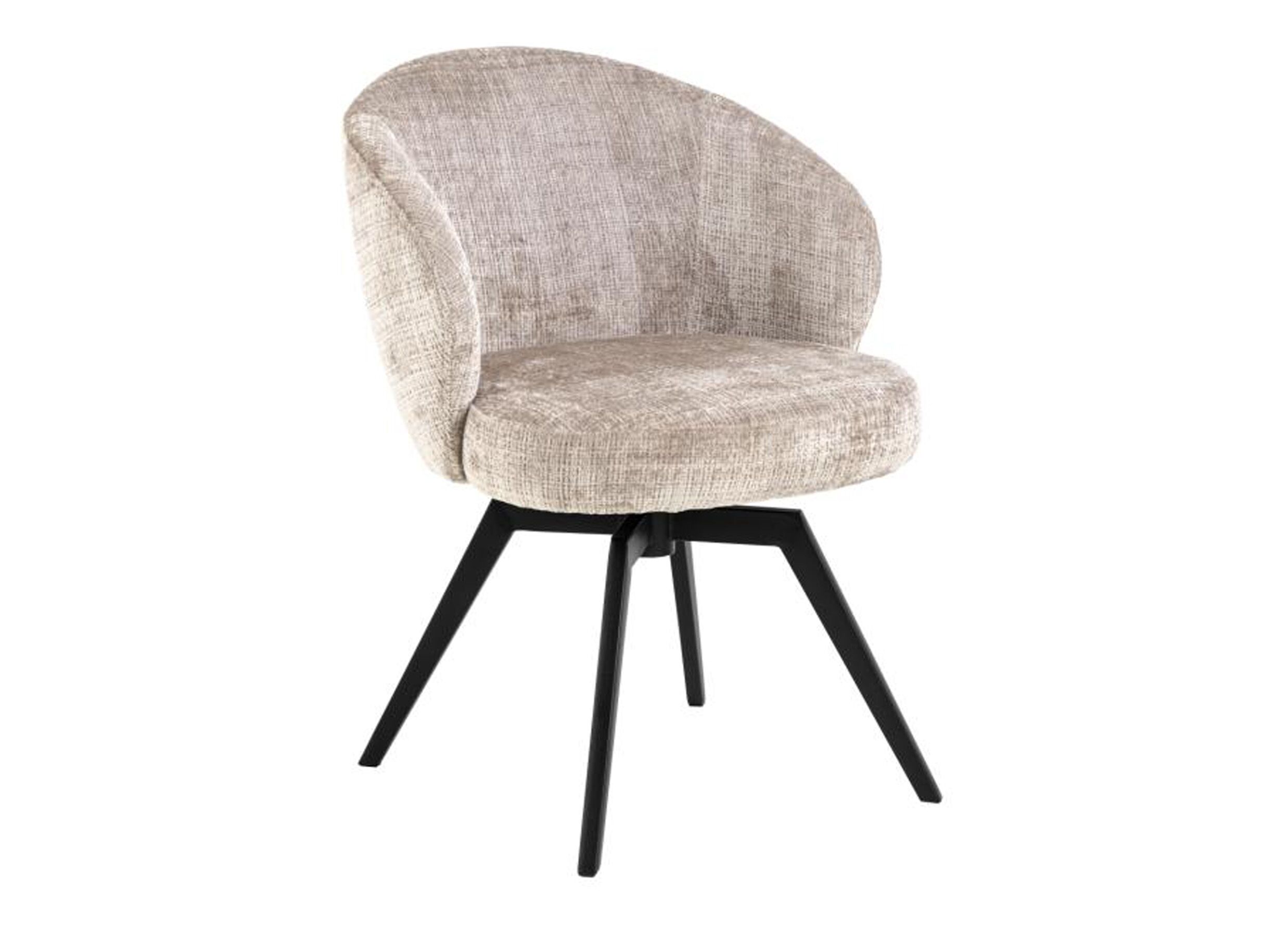 Plus Important - Chaise pivotante tissu - beige