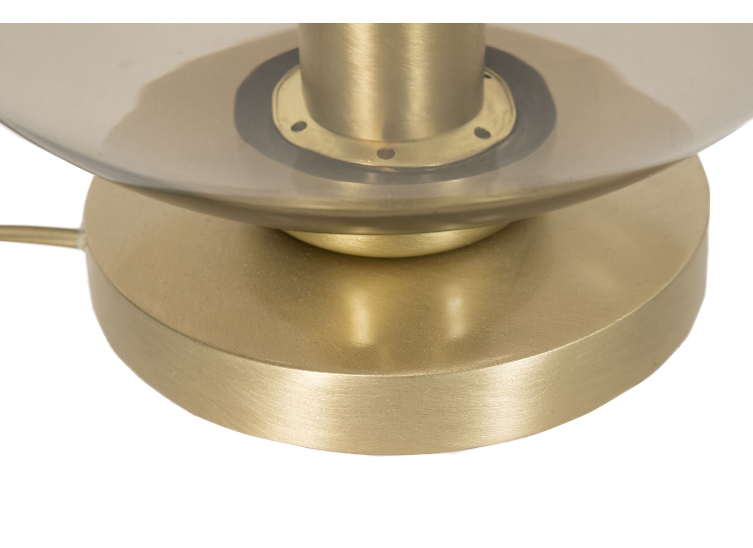 Detailfoto - Tafellamp E27 H26cm - metaal/glas - goud
