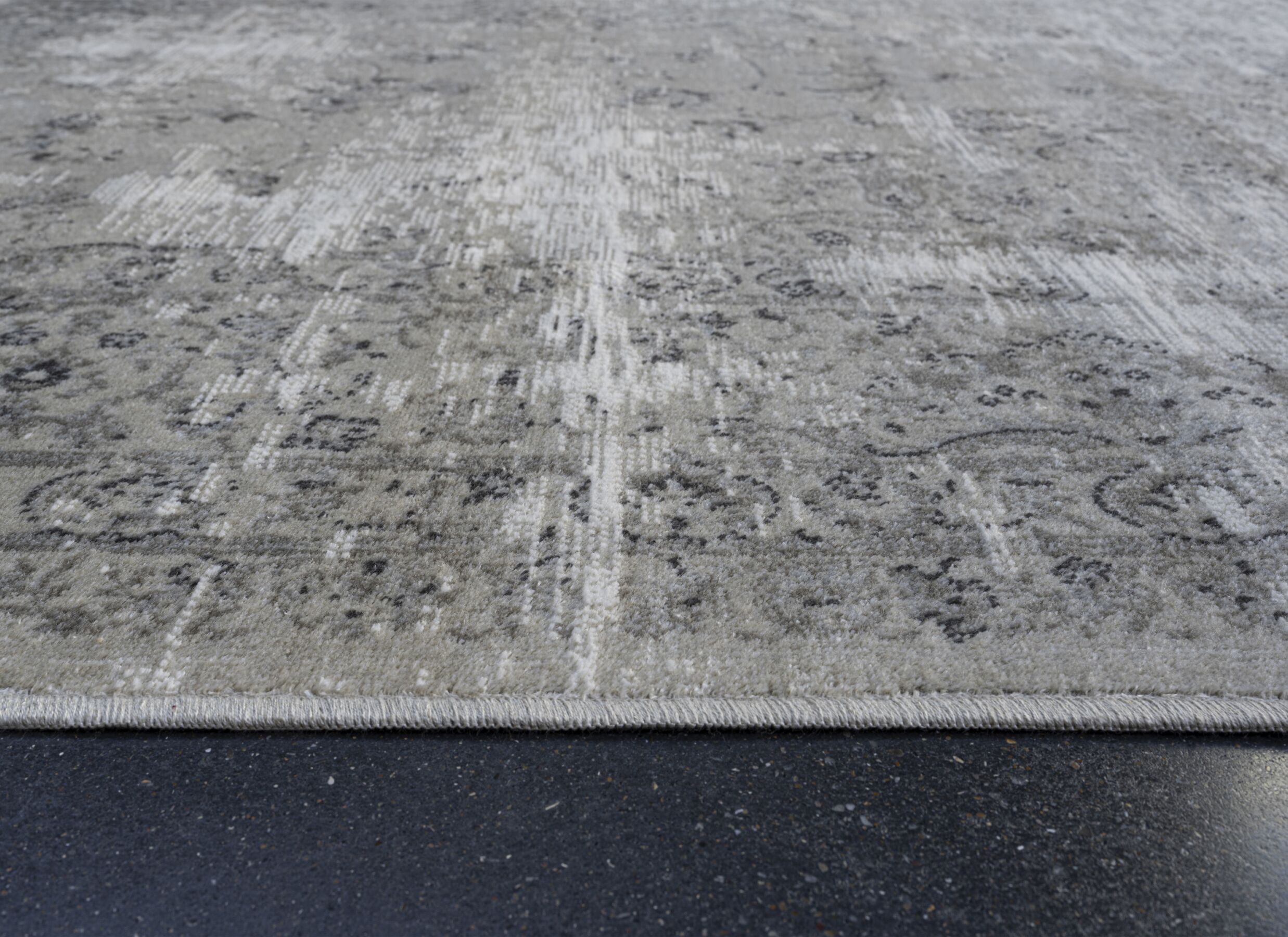 Detailfoto - Tapijt Ritz 160x230cm - polyester - grijs
