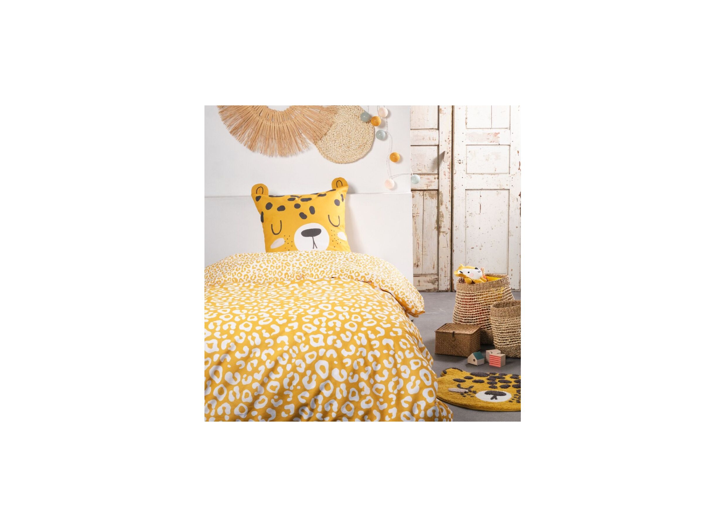 Plus Important - Housse de couette Funny 140x200cm coton