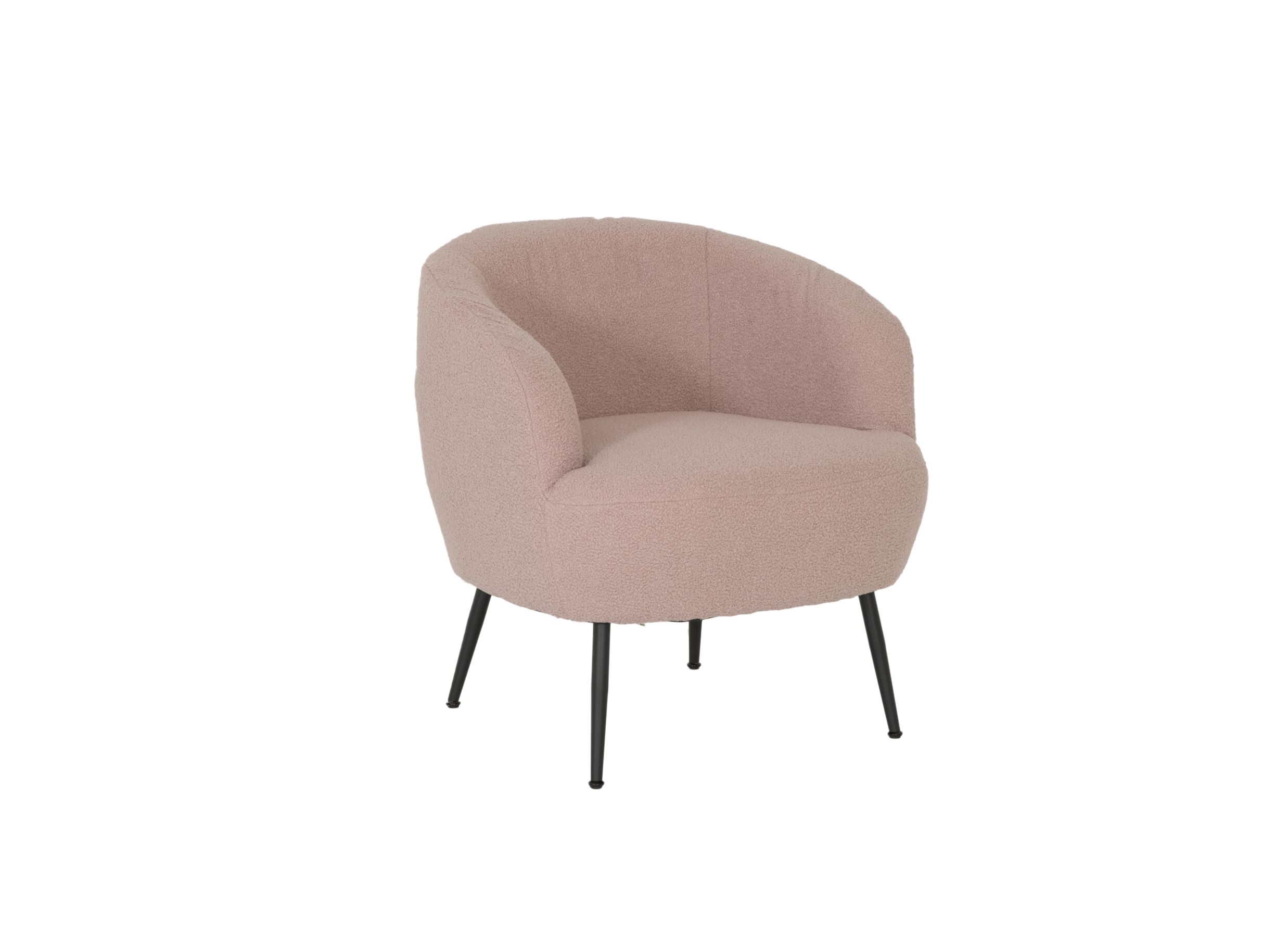 Fauteuil Teddy Bear boucle rose - Fauteuil Teddy Bear 68x70x73cm - bouclé - rose