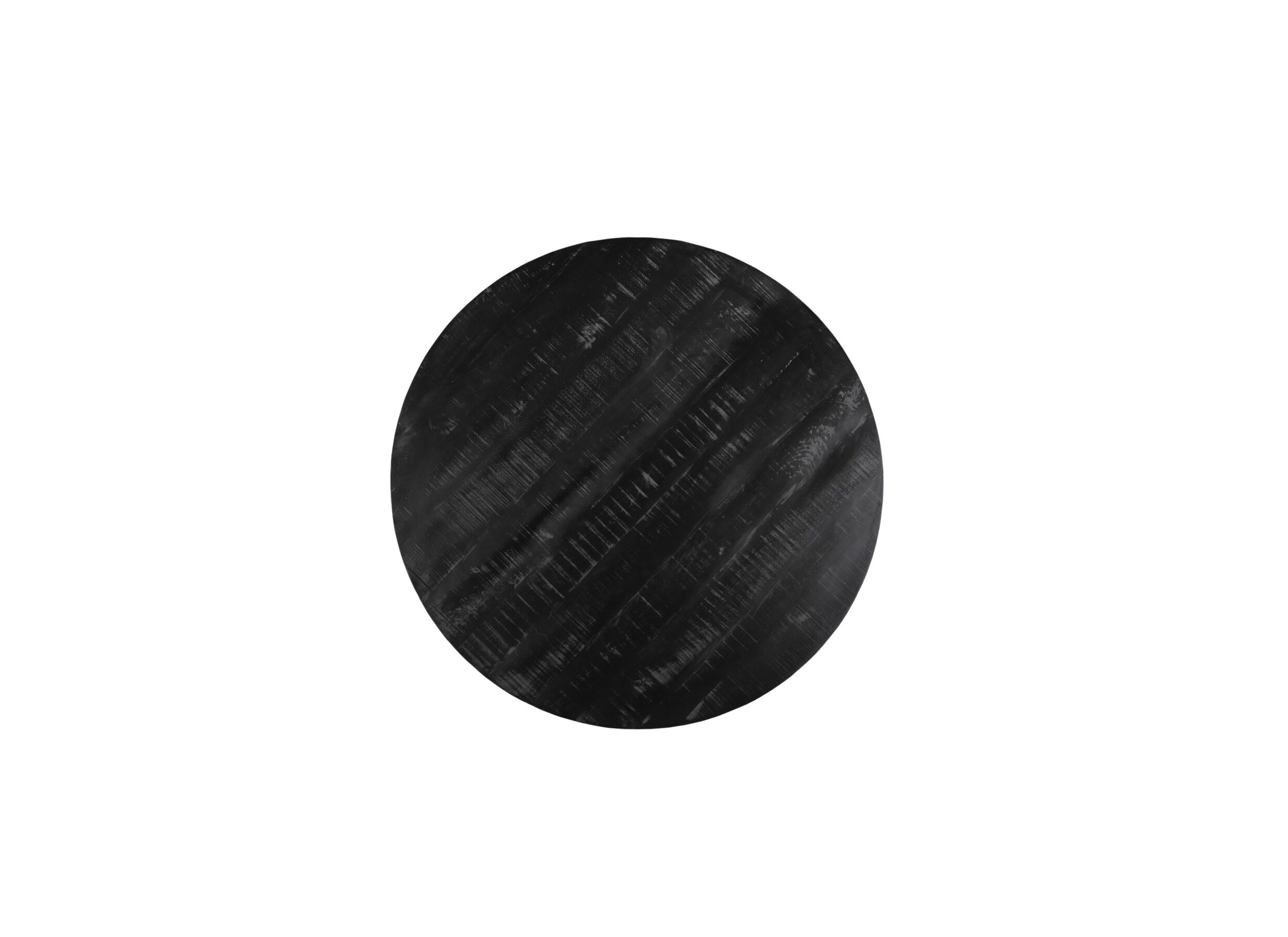 Table ronde Sofia Ø130cm - manguier massif - noir