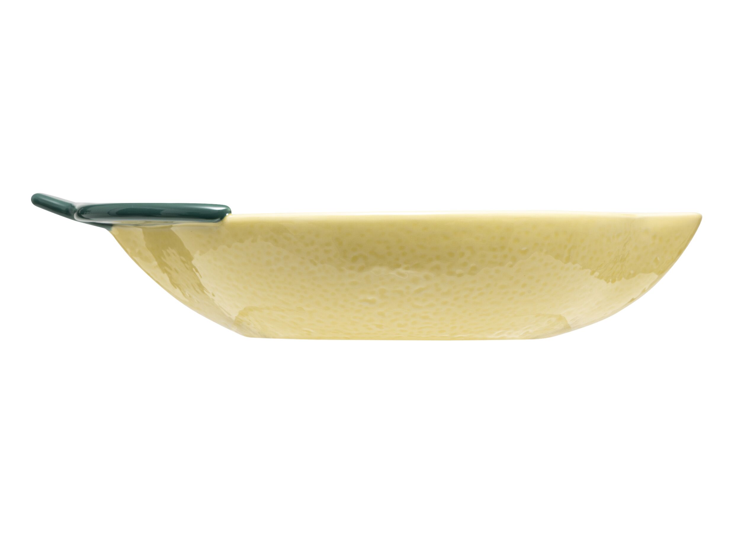Aperçu - Plat Citron 31x21,5x6,7cm - céramique - jaune/vert