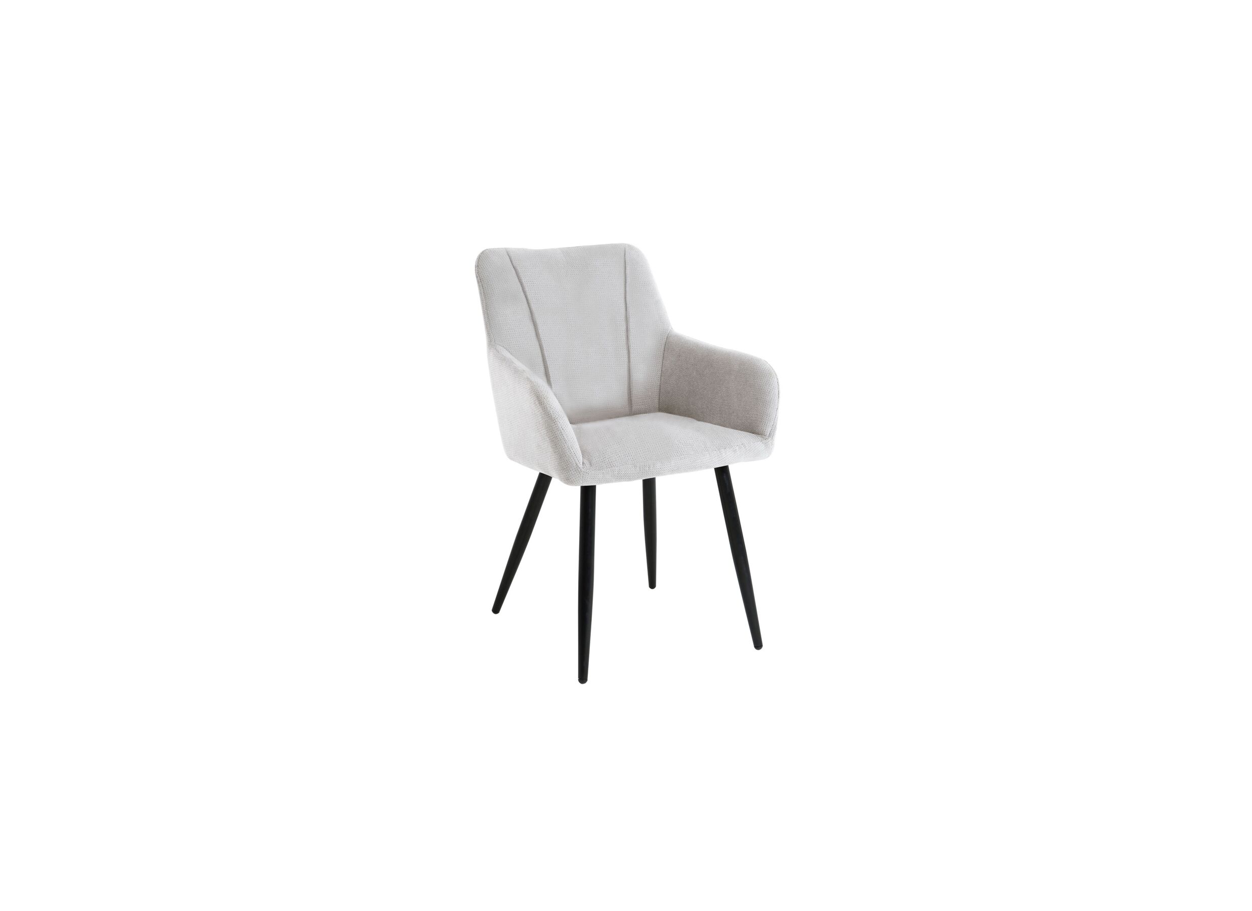 Hoofdfoto - Stoel Sallie 58x64x84cm - stof - lichtgrijs
