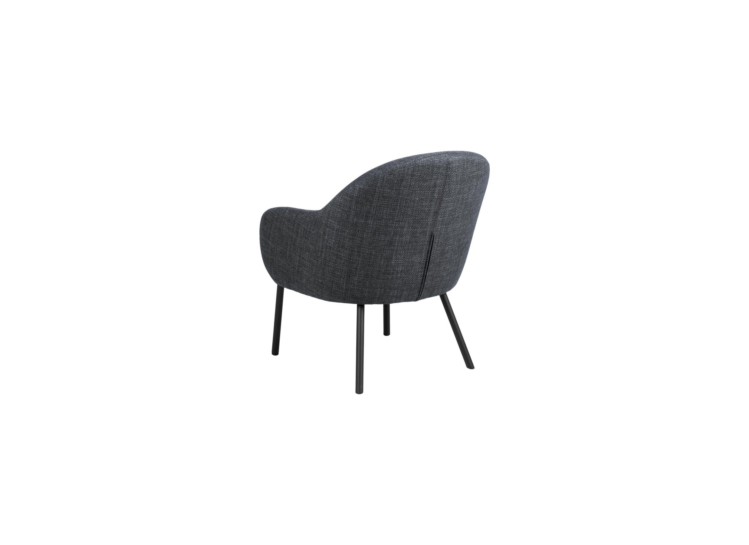 Overzichtsfoto - Fauteuil 70x75x75cm - stof - donkergrijs