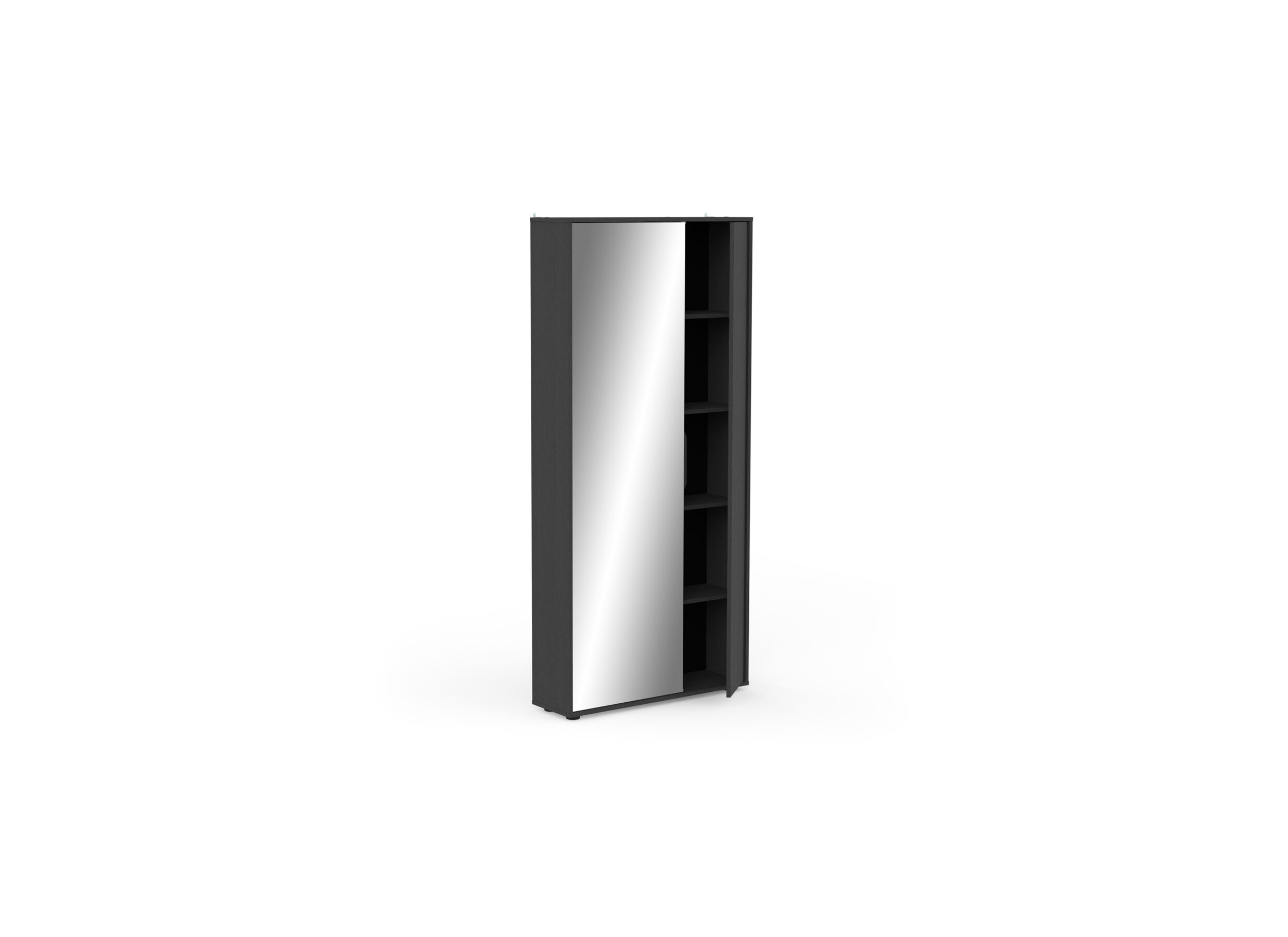 Disposition - Armoire à chaussures Ebony 83x24x178cm