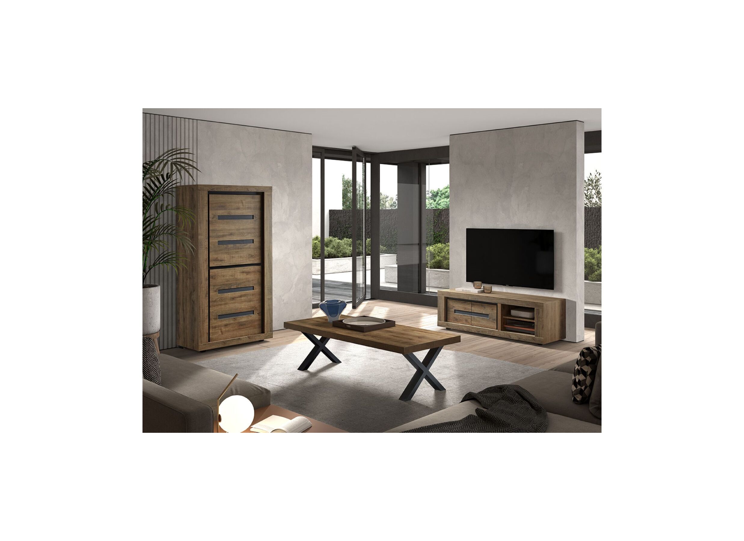 Tv-meubel Scott 150cm - meubelplaat - tropix