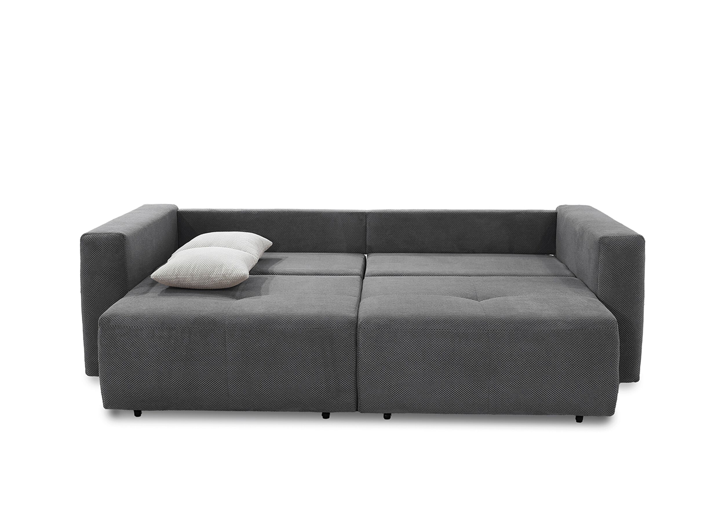 Overzichtsfoto - Zetel Relax Bigsofa 4-zit - stof - donkergrijs