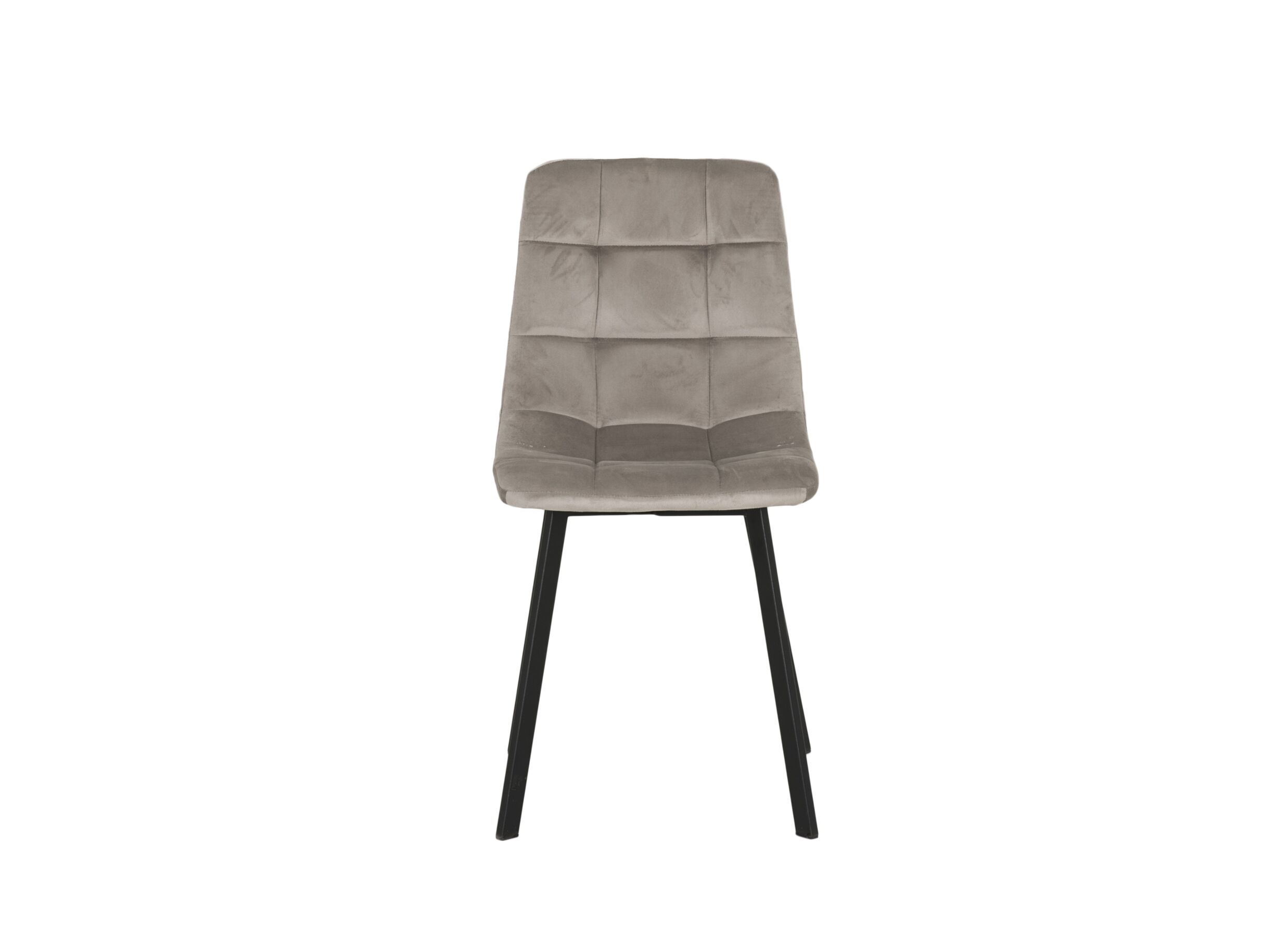 Overzichtsfoto - Stoel Runner 44x54x87cm - fluweel - taupe