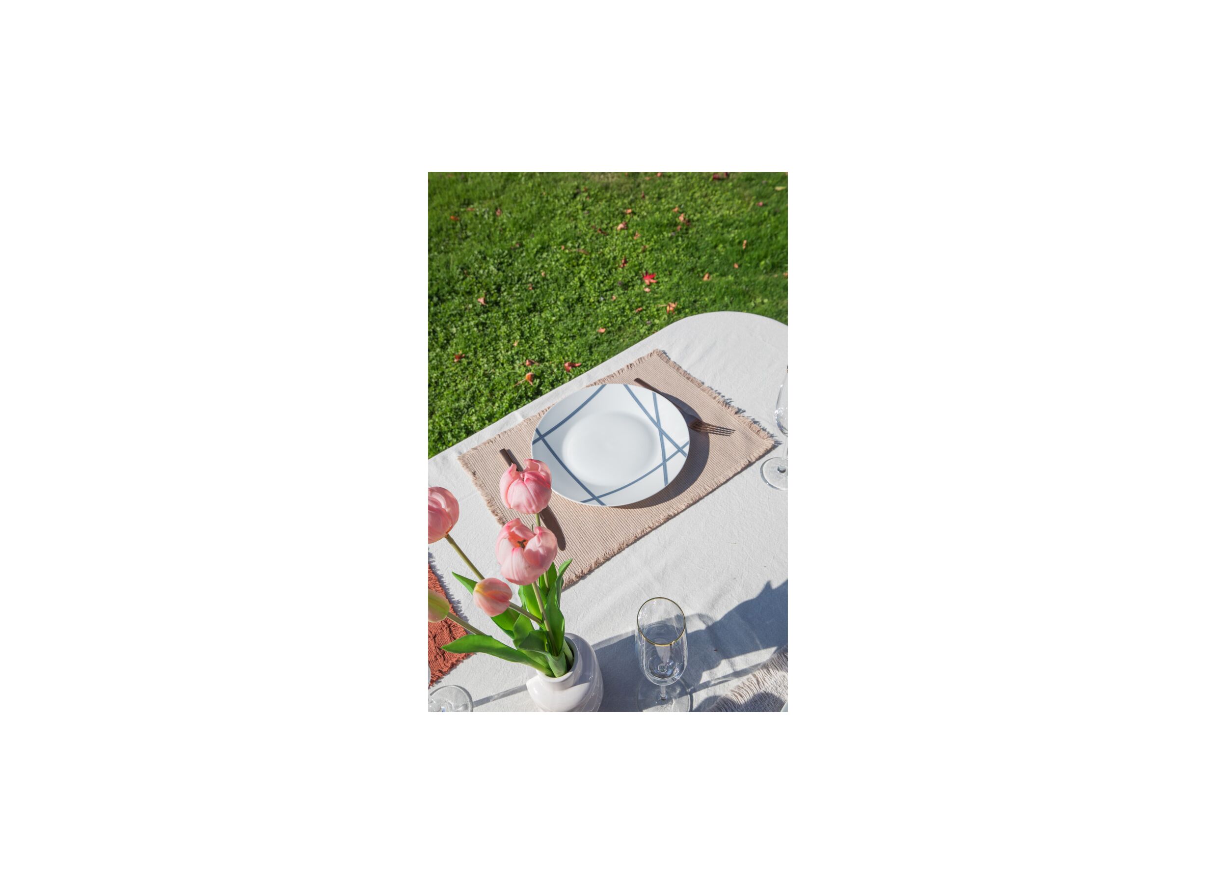 Foto ambiance - Set de table Vera 45x33cm - coton & fibre de polyester - sable