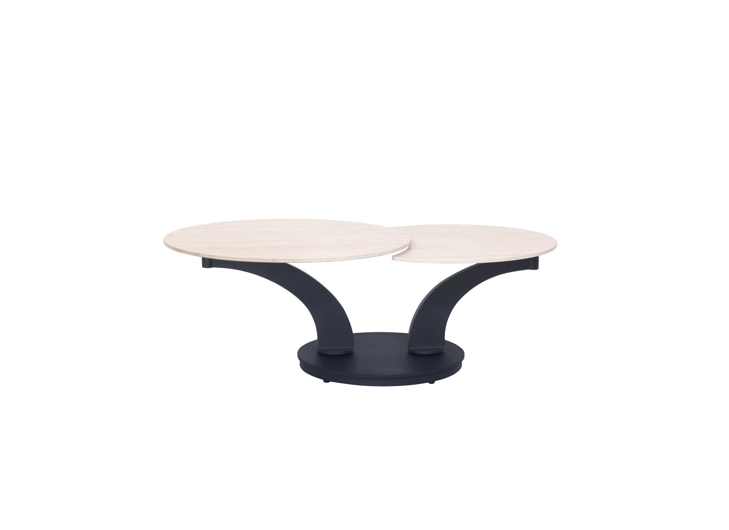 Plus Important - Table basse Caldera 129/80x80x43,5cm - MDF - naturel