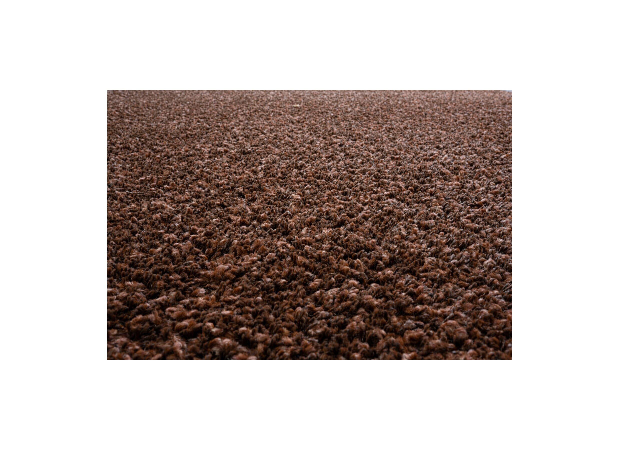 Detailfoto - Tapijt Twister 65x130cm - polypropyleen - bruin/roest