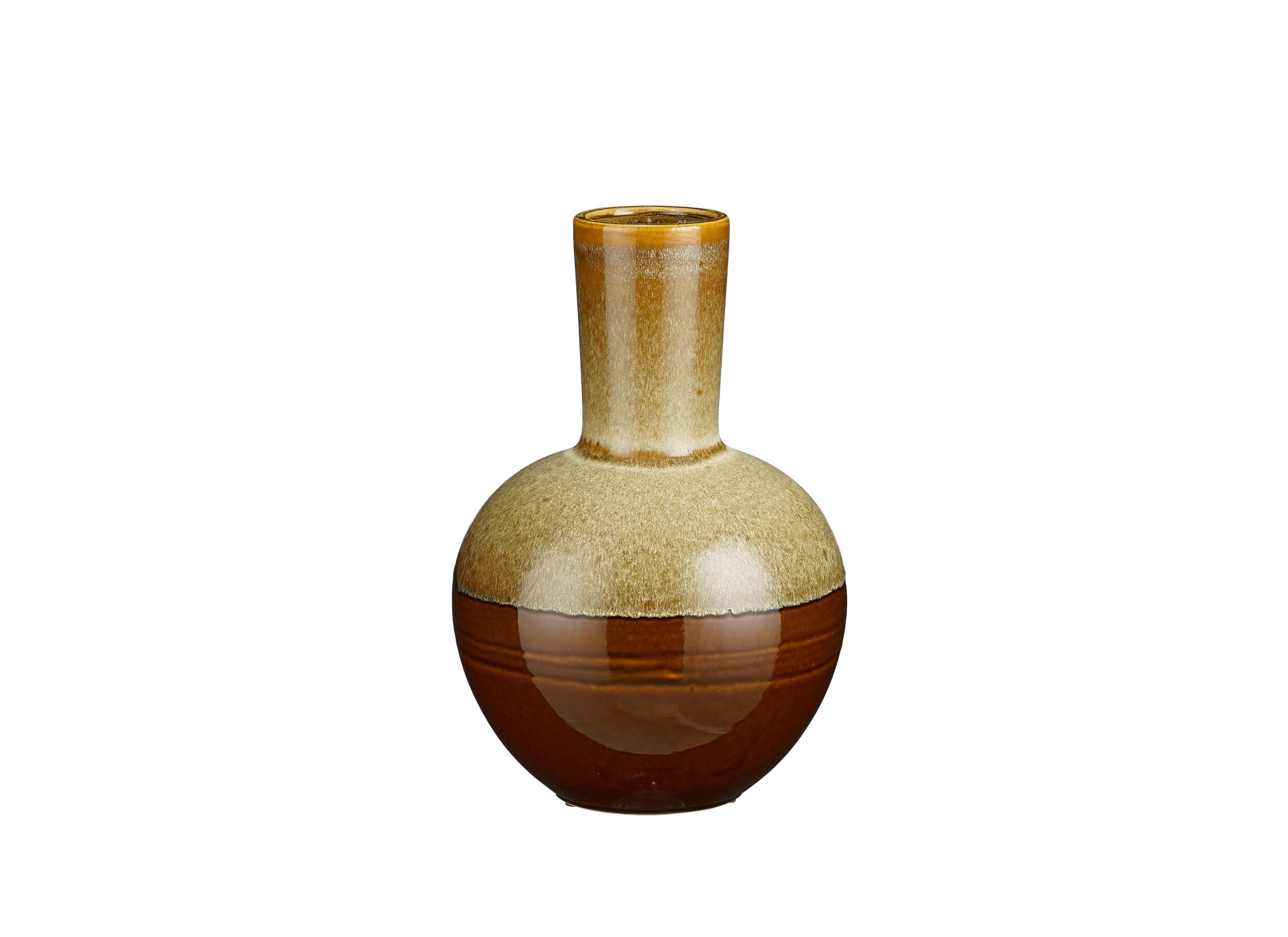 Vaas Holm Ø27 - Vase Holm Ø27,5x42cm - stoneware - brun