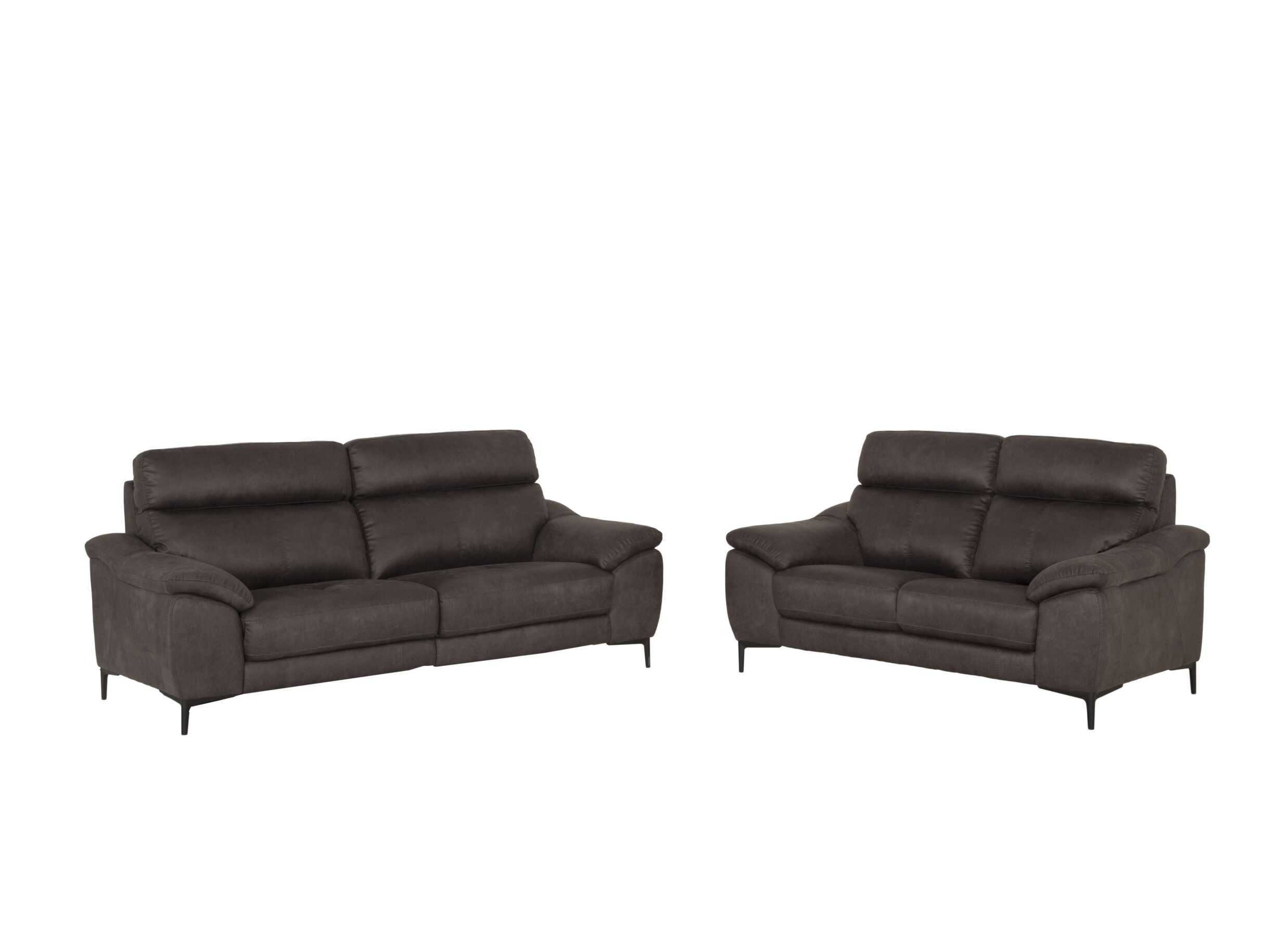 Canapé Angele 2 - Canapé Angele 2,5+2 places - tissu - brun gris