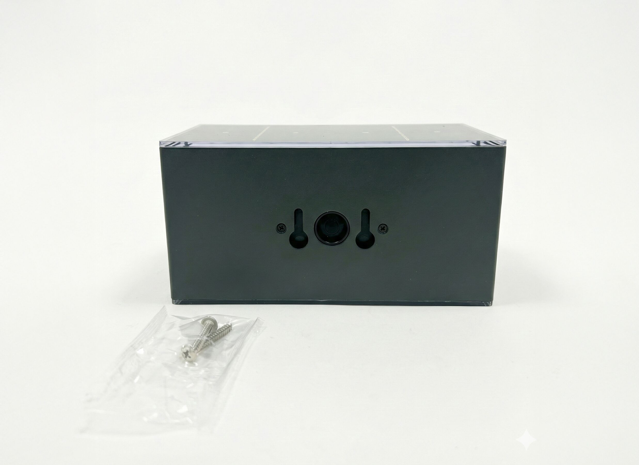 Disposition - Applique murale extérieure Bas 17x8x8cm - aluminium & plastique - noir