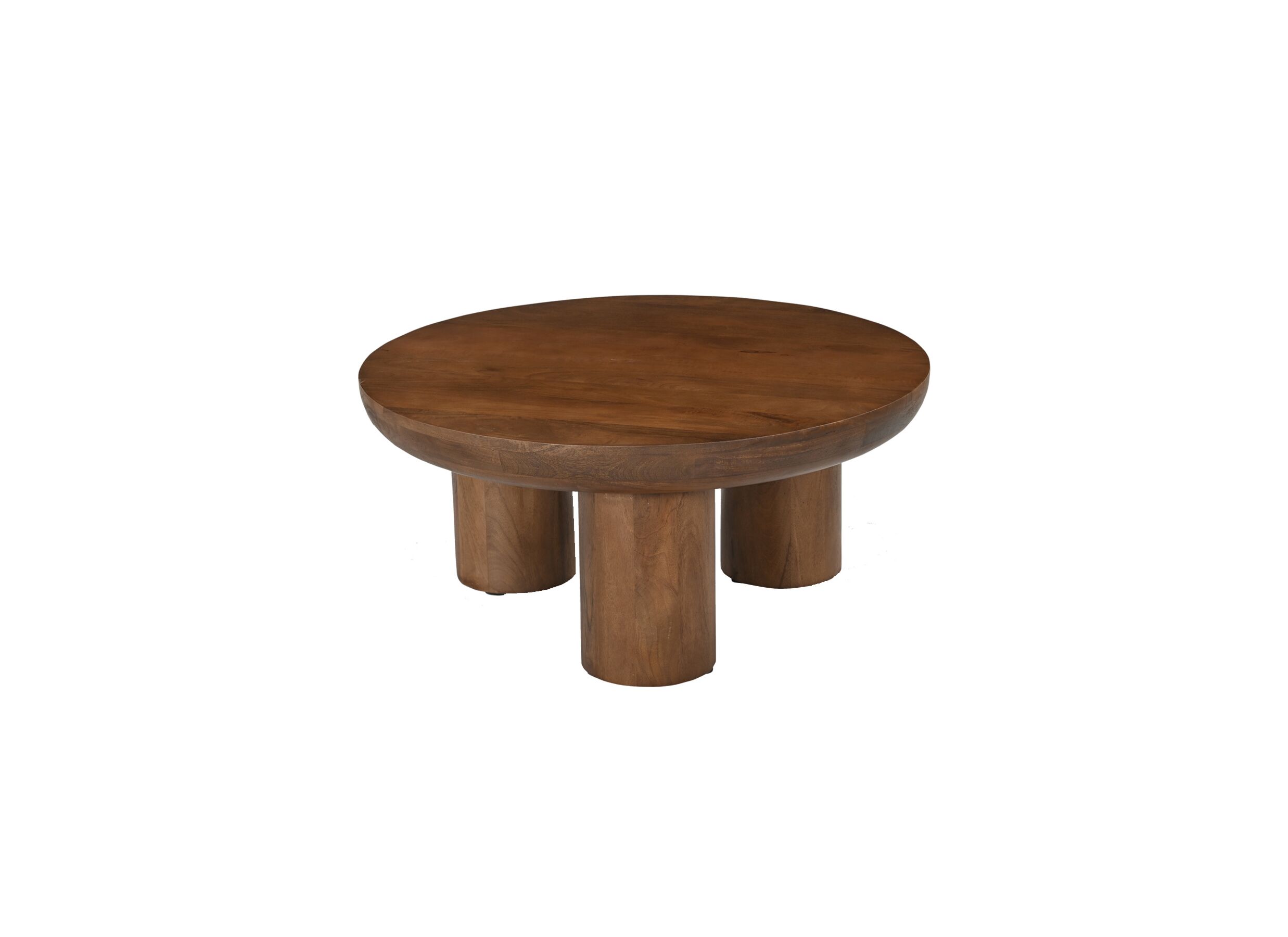 Plus Important - Table basse Bertha Ø90cm - mangue massif - naturel