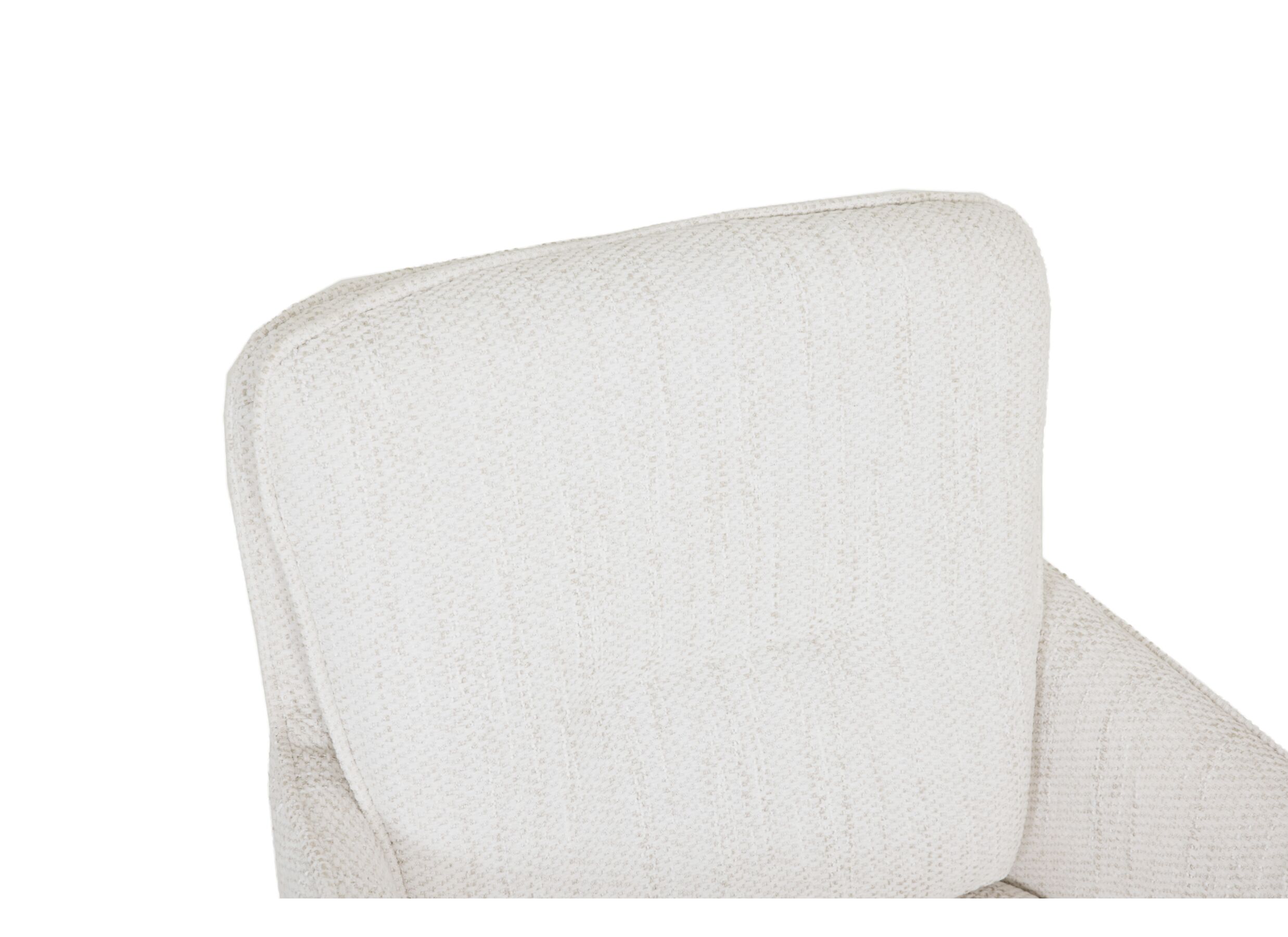 Detail - Chaise pivotante Kingsley 60x65x92,5cm - fibre polyester - beige