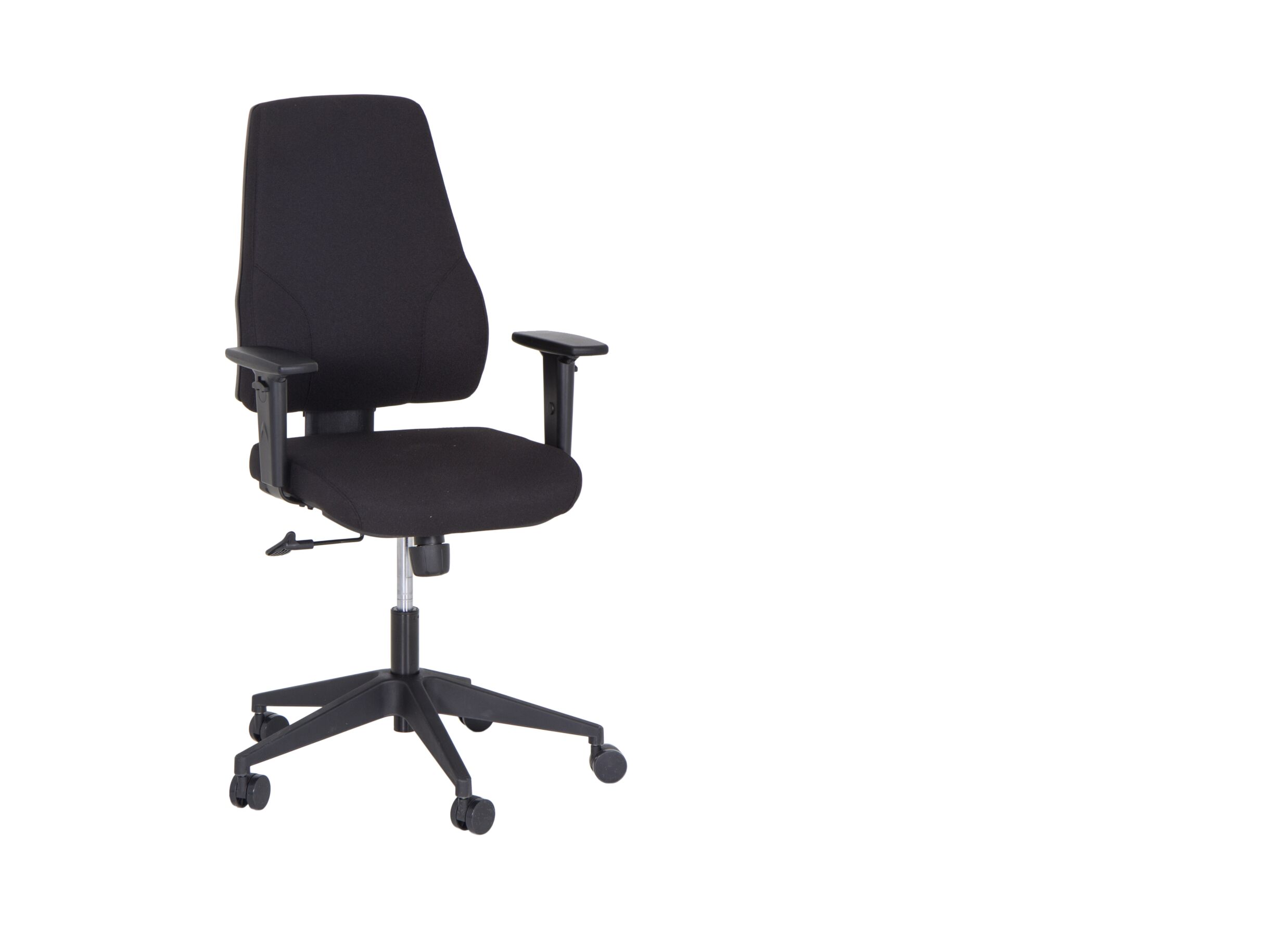 Chaise de bureau Rubino noir - Chaise de bureau Rubino 63x67,5x102cm - tissu - noir
