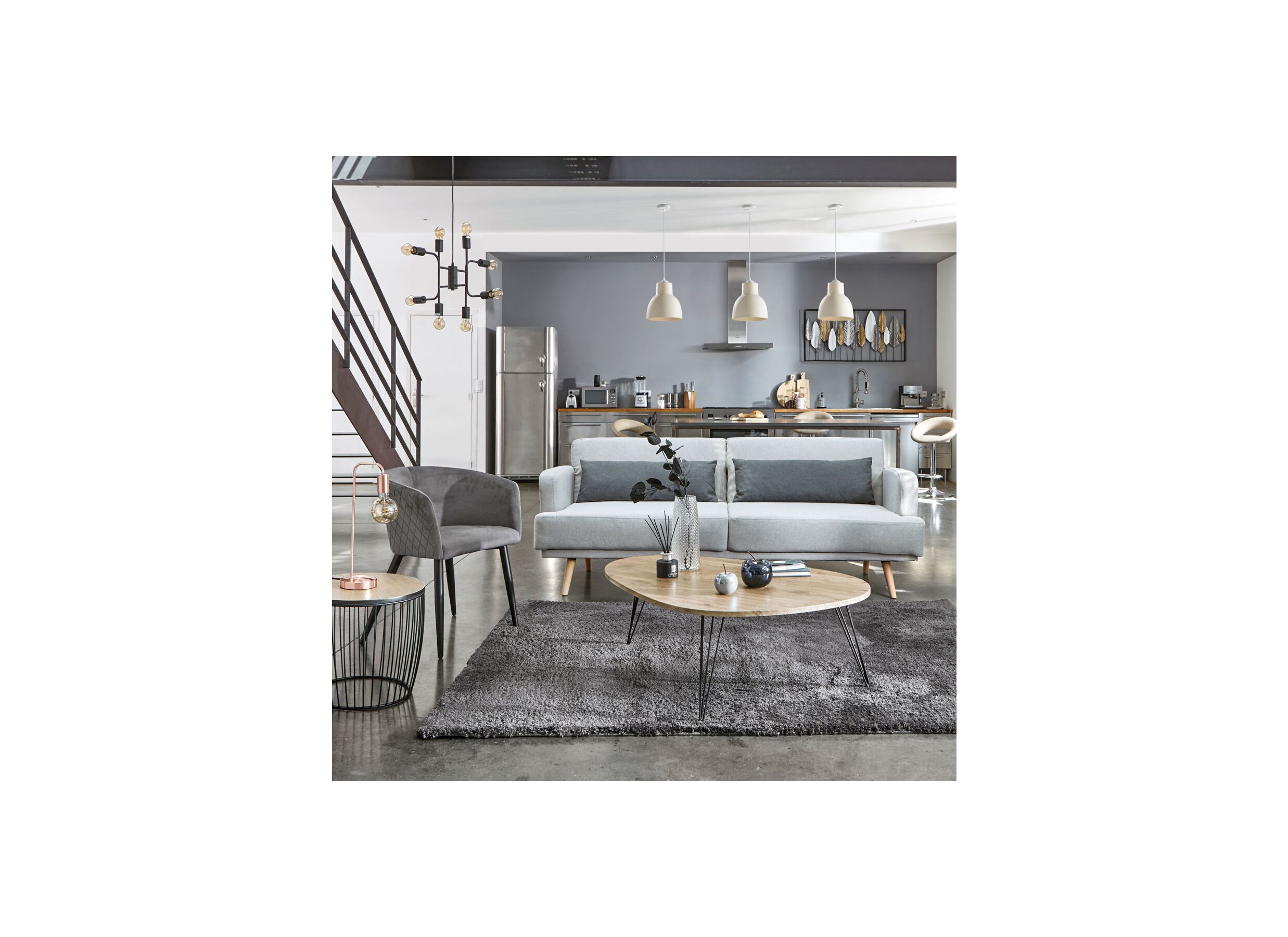 Foto ambiance - Lampe de table Keli E27 H45m