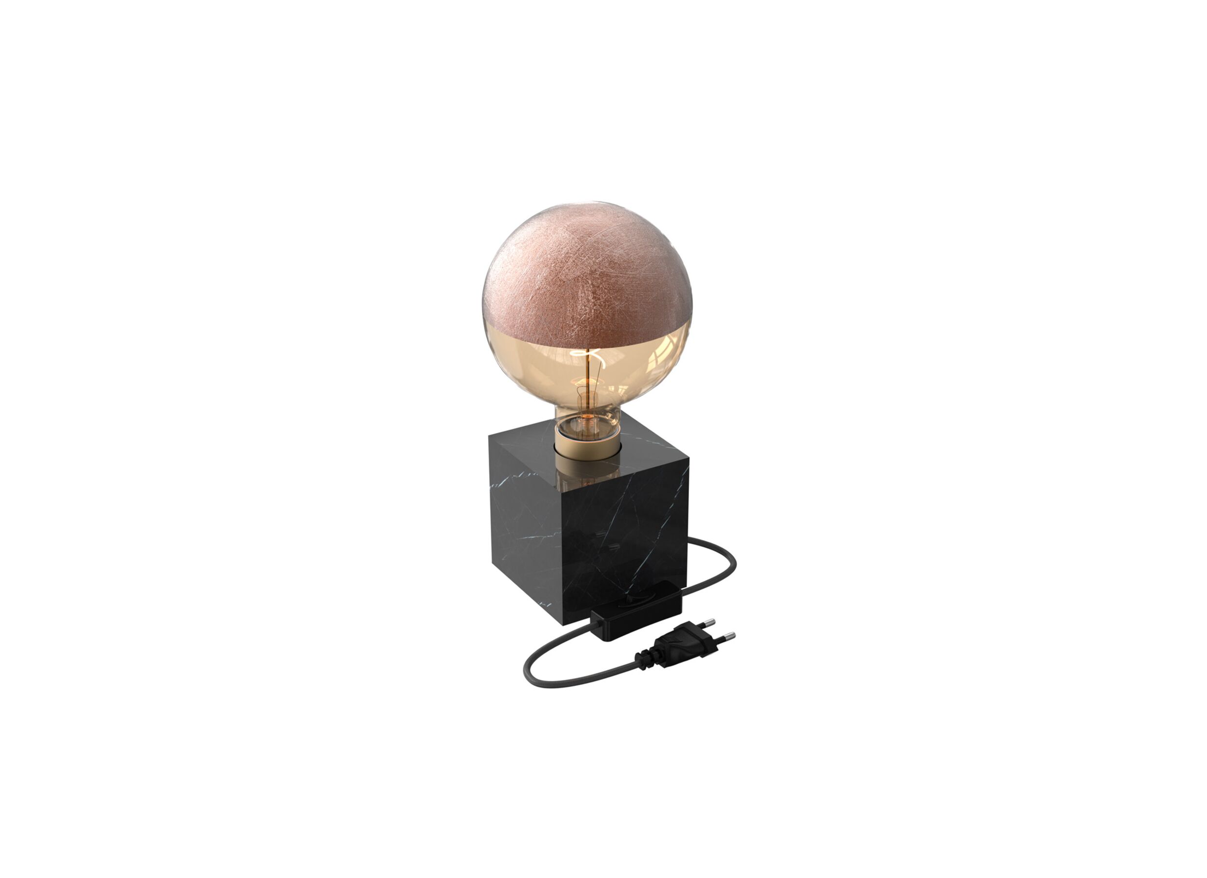 Photo ensemble - Lampe de table Marble E27 H9cm