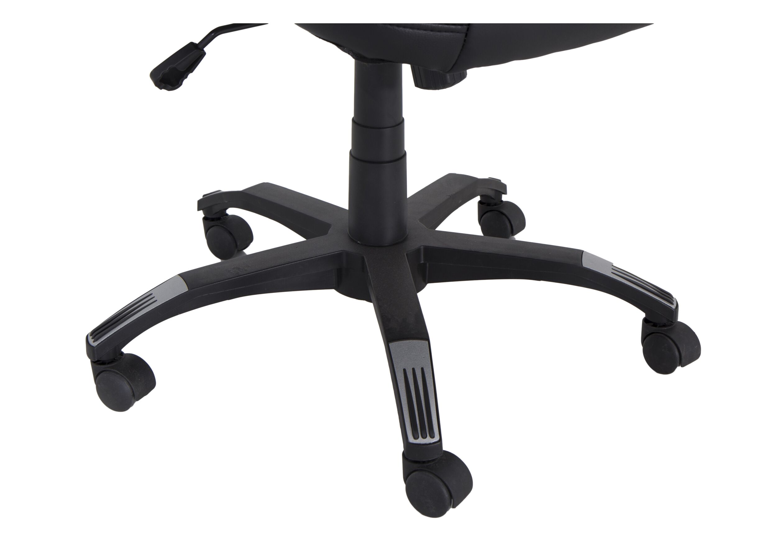 Chaise de bureau Gaga 68x68x120cm - similicuir - noir