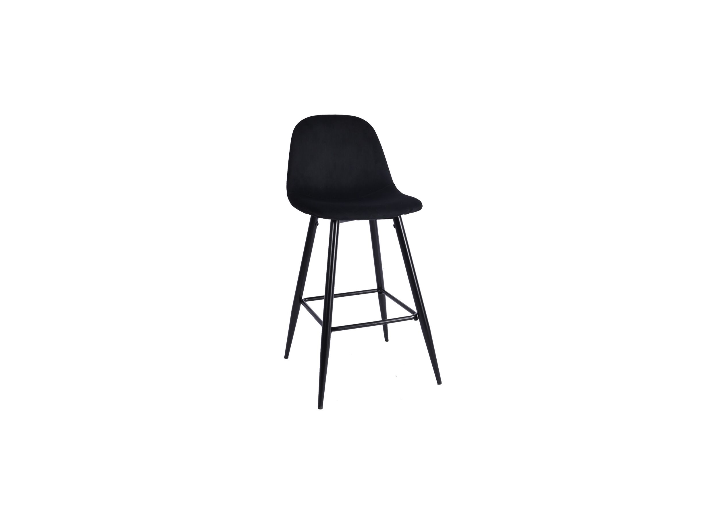 Barstoel Charlton ZH66cm - stof - zwart