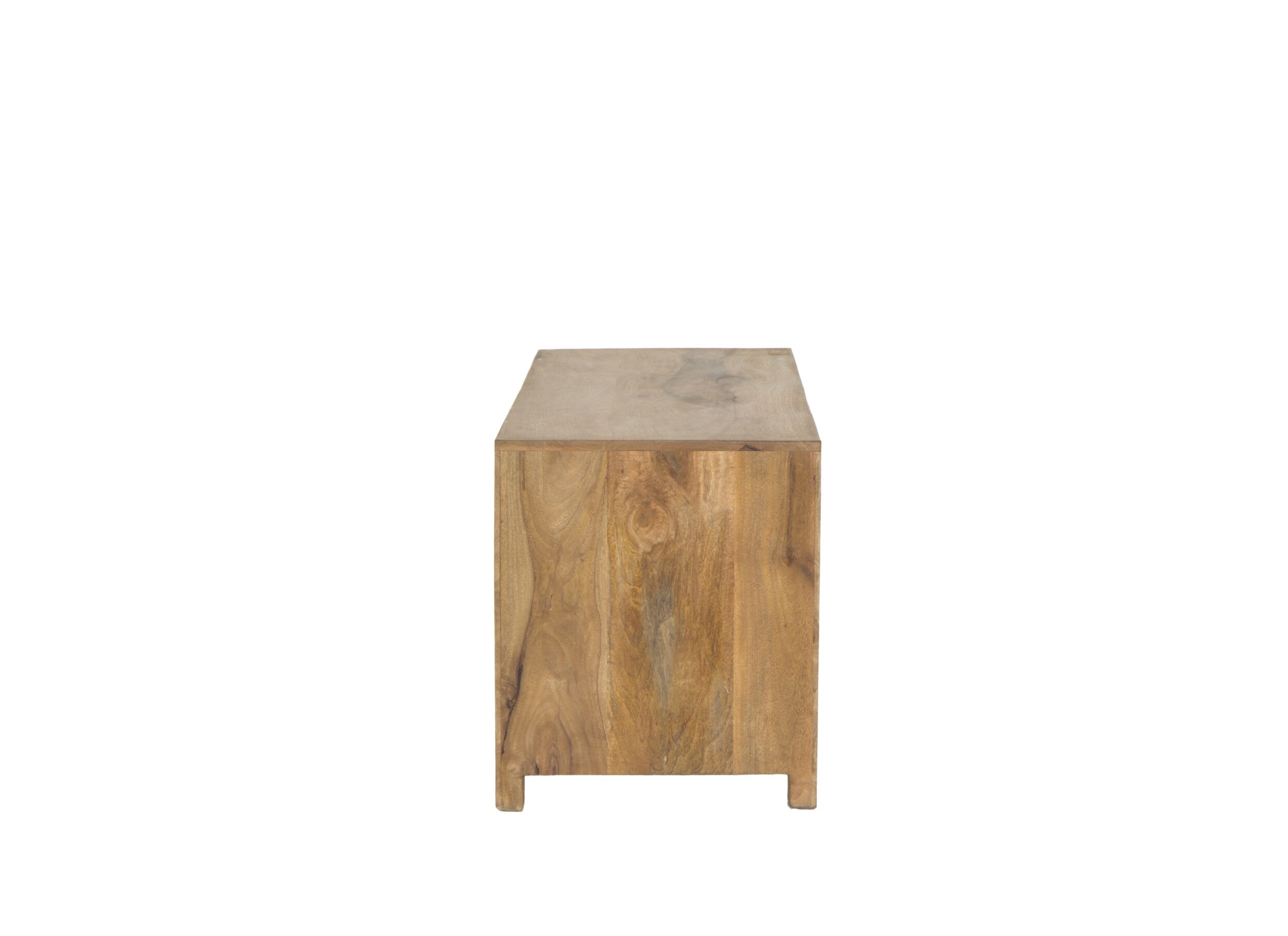 Tv-meubel Ploutos 125x48cm - mango massief - naturel