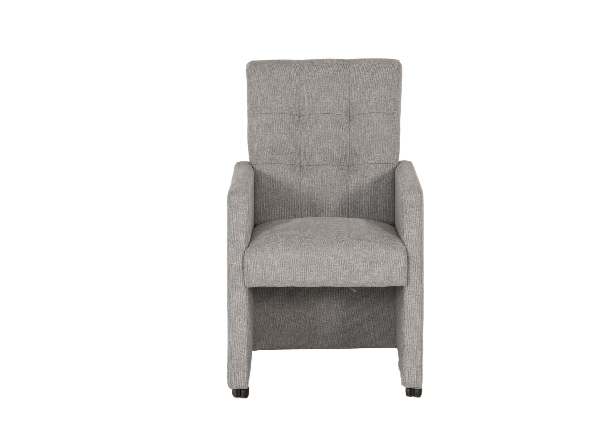 Aperçu - Chaise Bilbao 59x57x97cm - tissu - gris