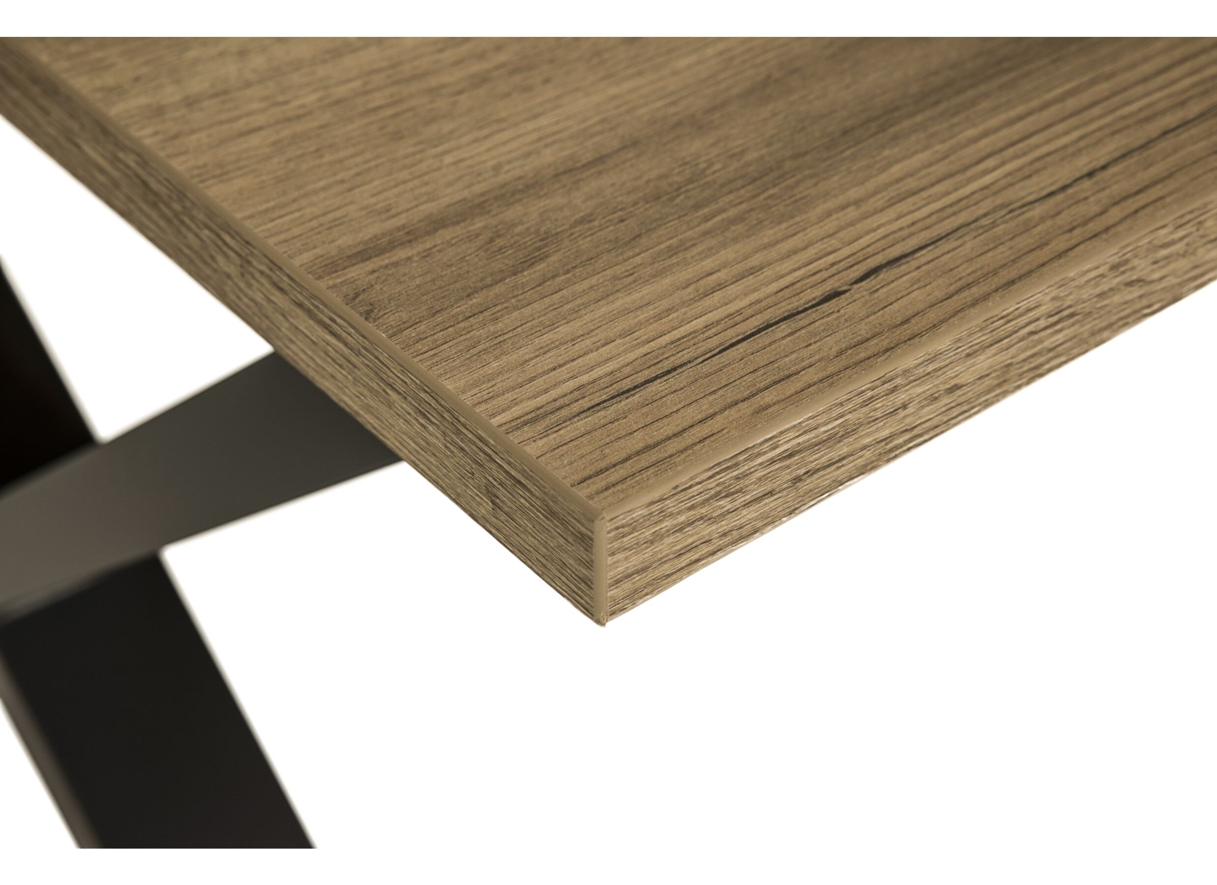 Detail - Table Bordo 200x95cm - décor - chêne etna/noir