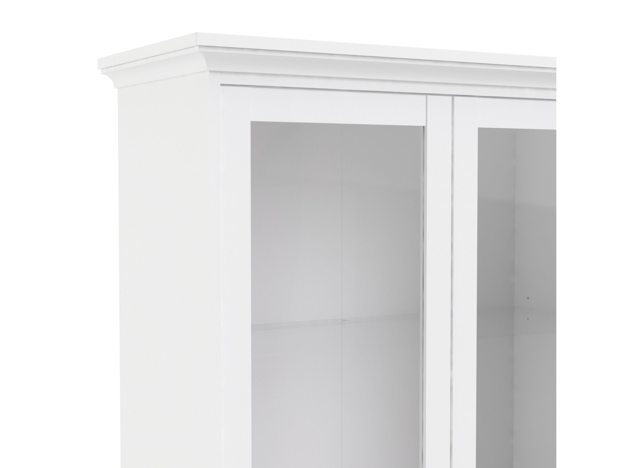 Vitrinekast Paris 96cm - decor - wit