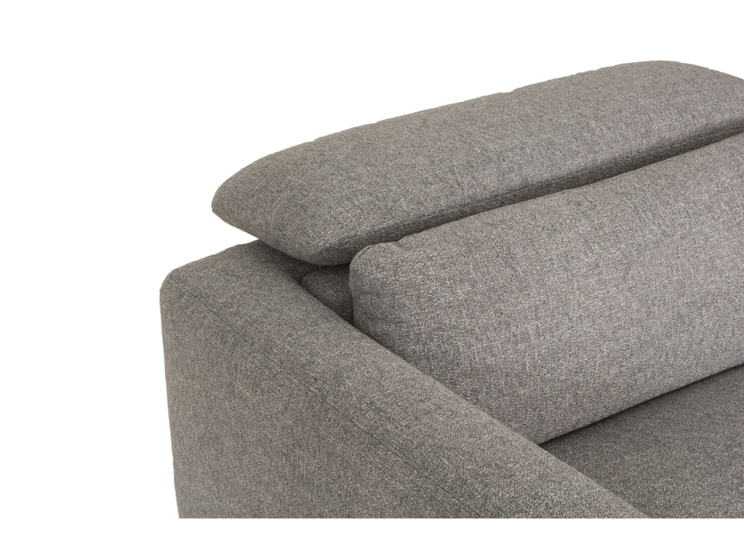 Hoeksalon Lexus 327x189cm - stof - grijs met relax