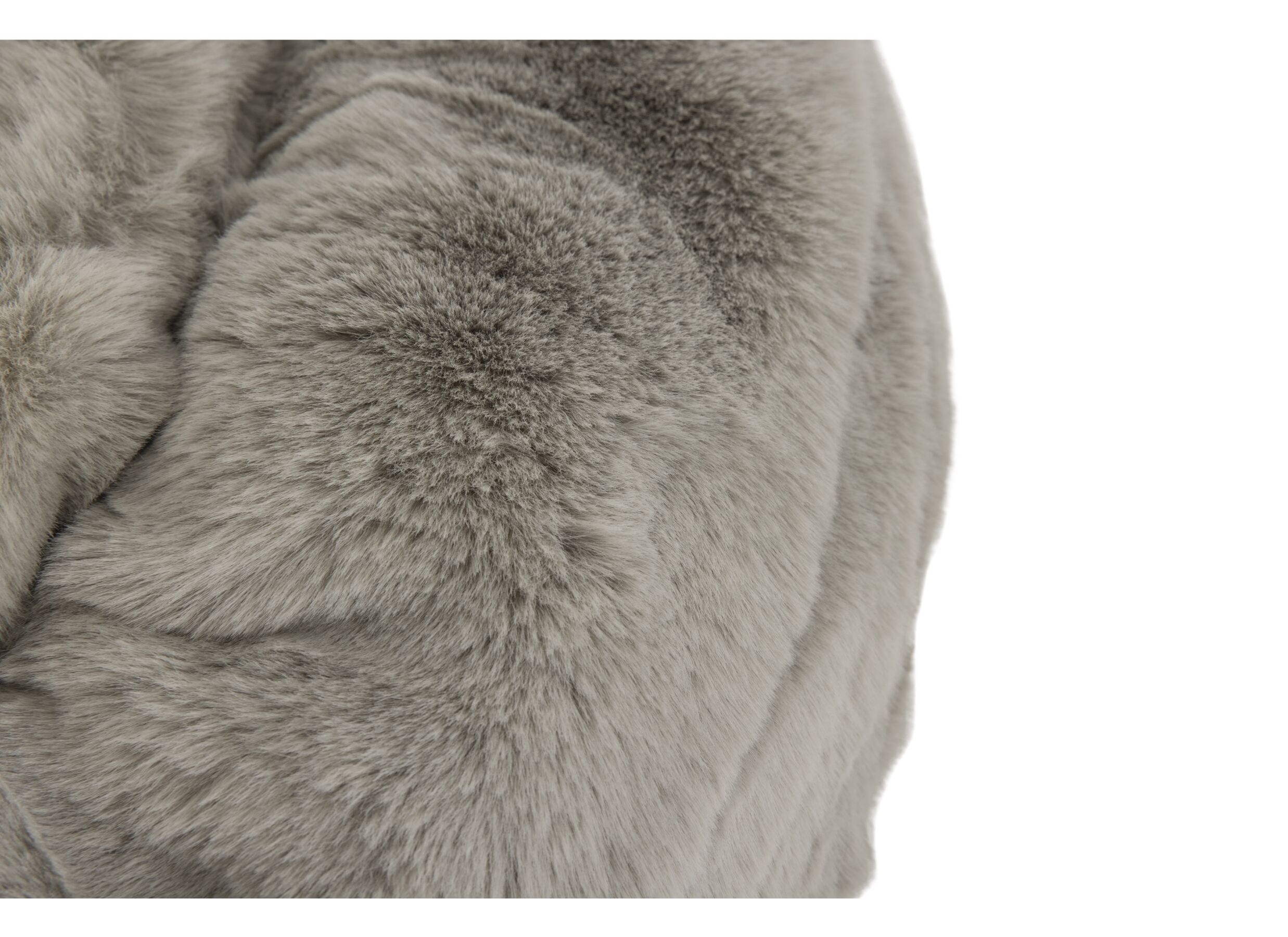 Panier pour chien Homey Ø60cm - fourrure synthétique - stone
