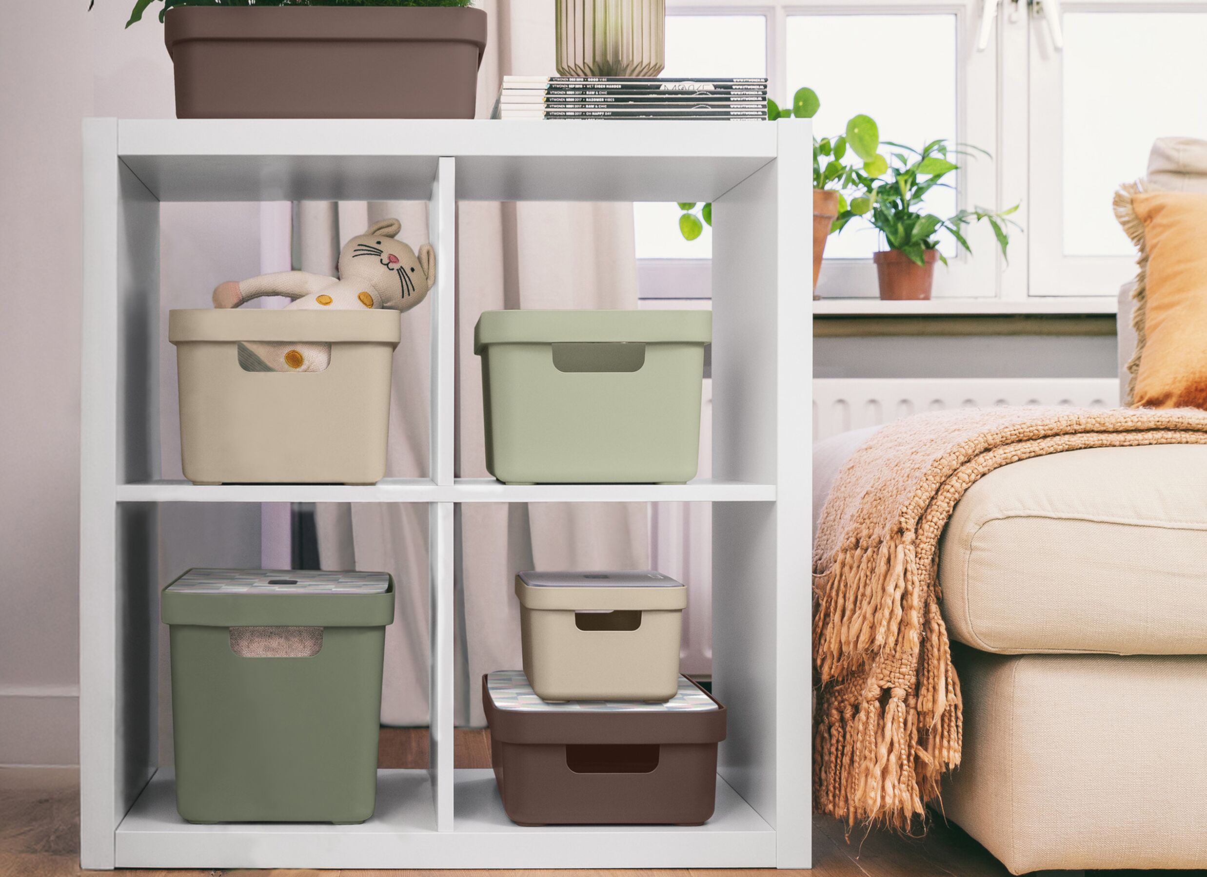 Sfeerfoto - Opbergbox Sigma Home 2,5L - 17,7x12,80x9,3cm