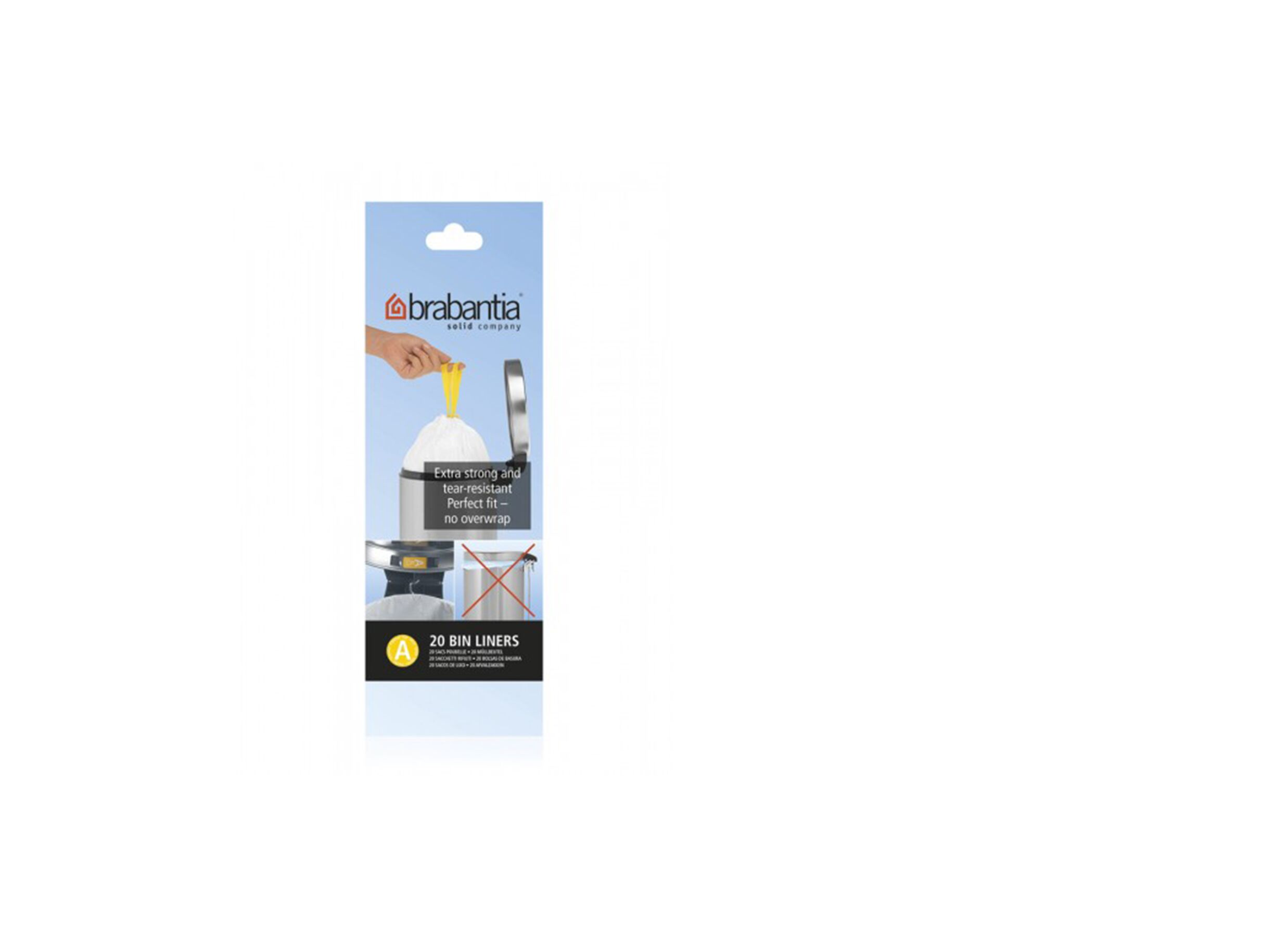 Afvalzak Brabantia 3L maat A 20 stuks - Sac poubelle Brabantia 3L taille A 20 pièces