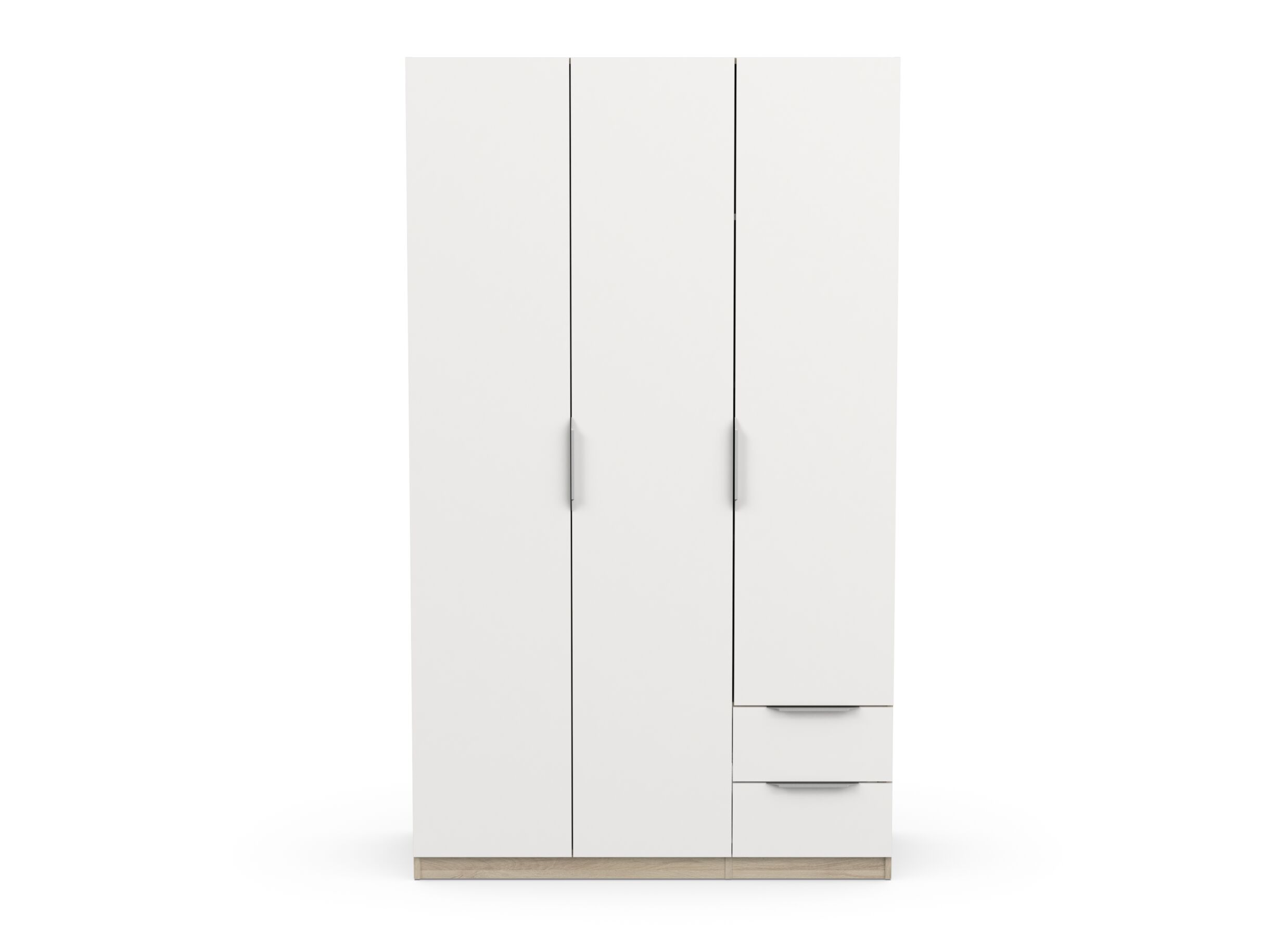 Garde-robe Ghost 119cm - decor - chêne kronberg/blanc