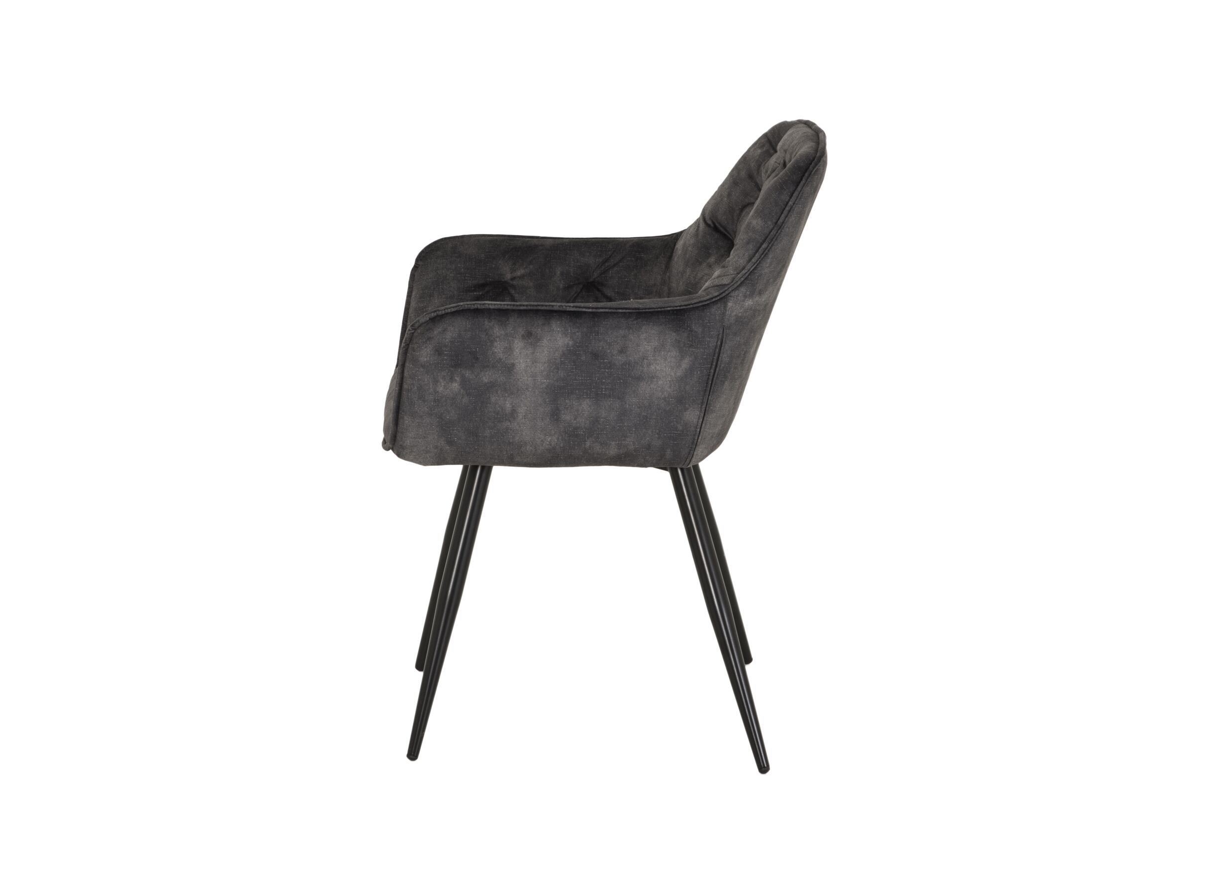 Stoel Sylt 56x60x83cm - stof - grijs
