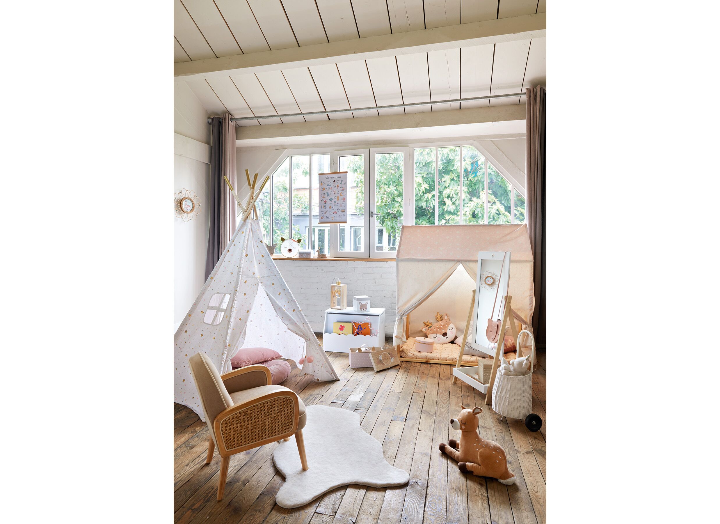 Foto ambiance - Étagère Enfant 58,1x38,2x39,3cm - décor - blanc