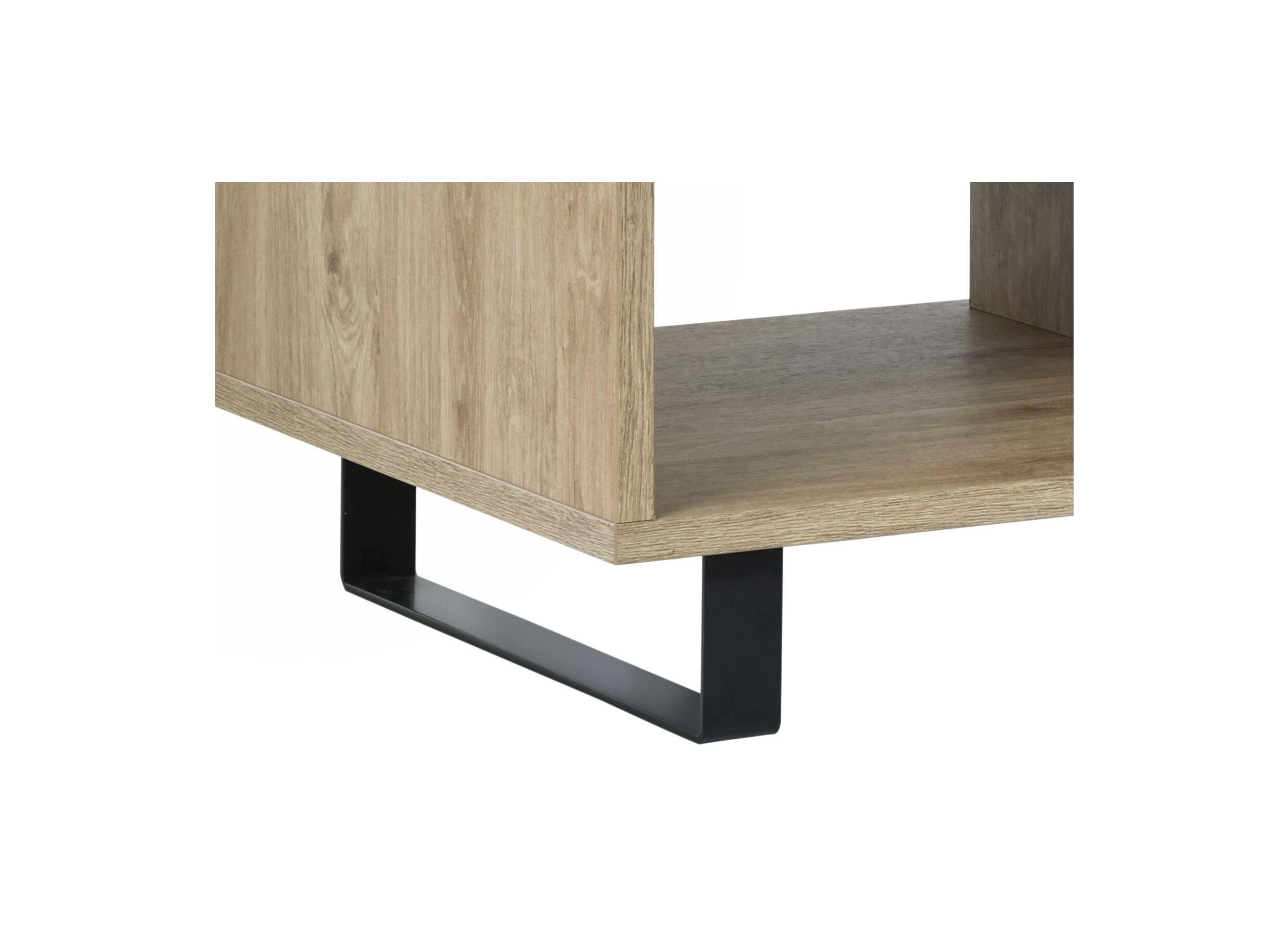 Table basse Como 1 130x67cm - mélamine - golden oak