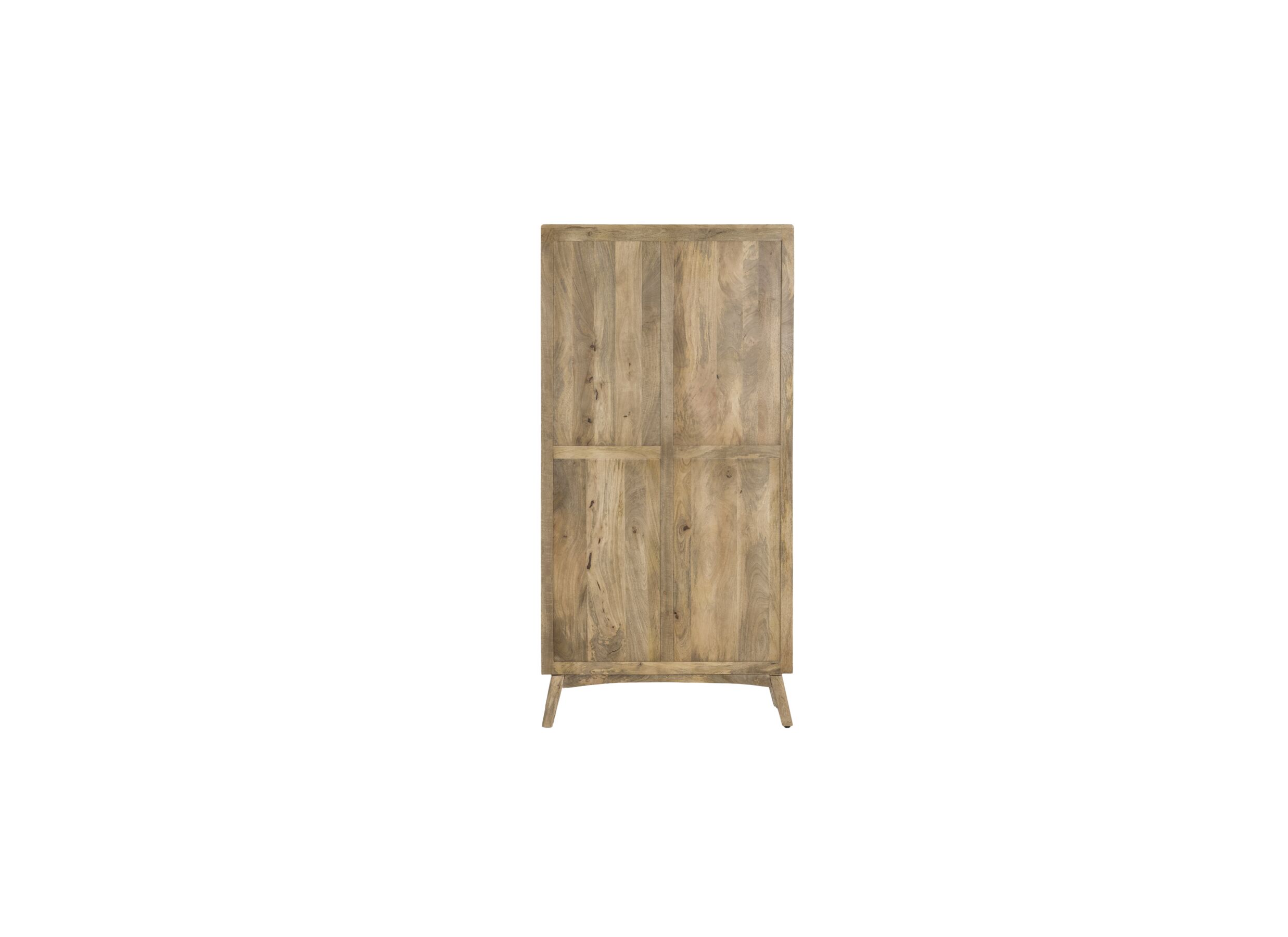 Overzichtsfoto - Vitrinekast Tribe 100cm - mango massief - naturel