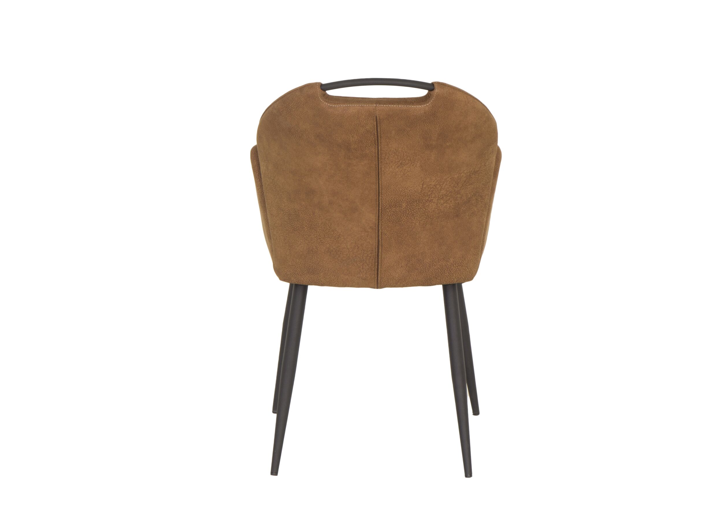 Kuipstoel ST2005 55x60x87,5cm - stof - cognac